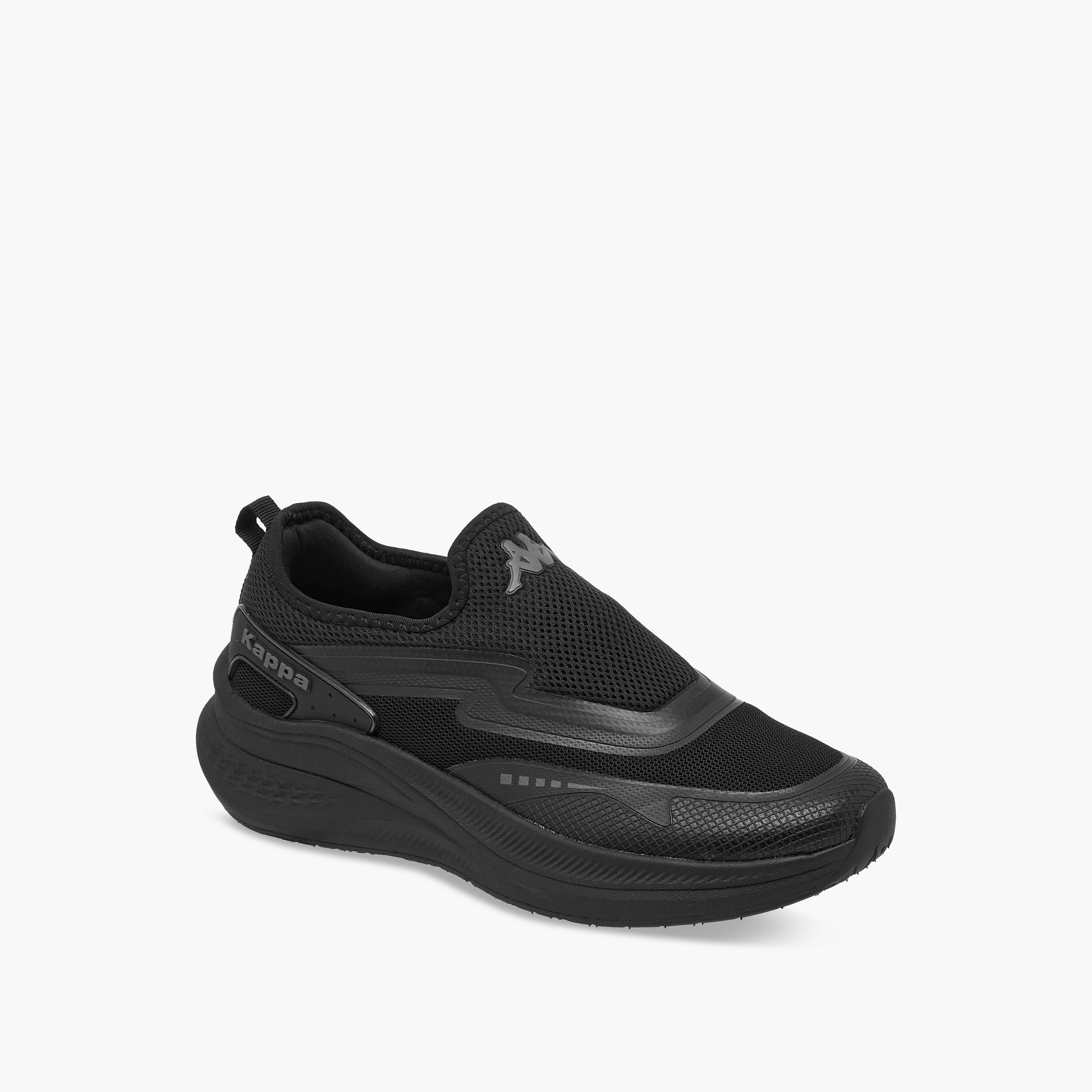 Kappa Men's Logo Print Slip-On Sports Shoes with Pull Tab-sports-men-shoes-image-4