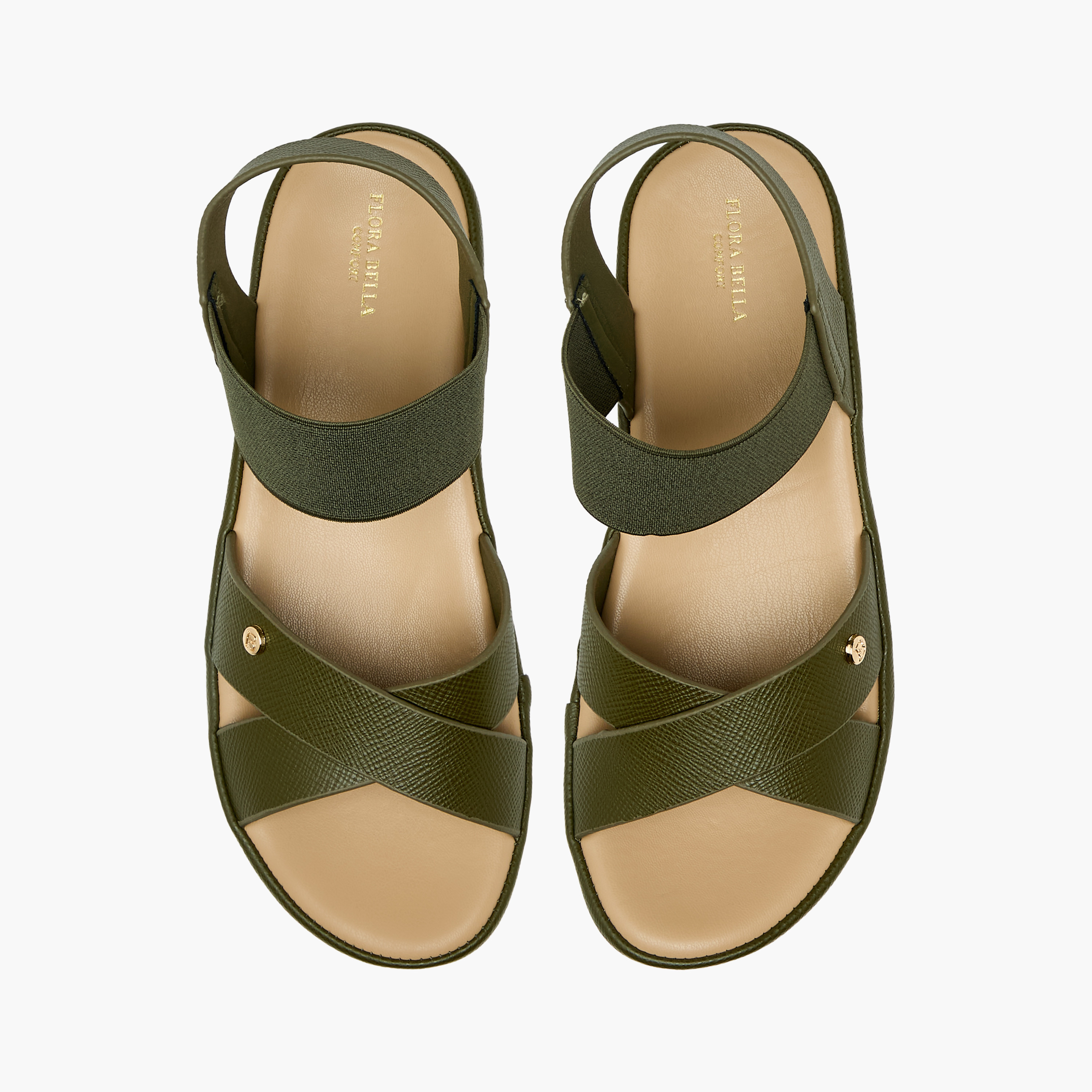 Flora Bella Women Textured Cross Strap Sandals-women-shoes-flats-sandals-image-1