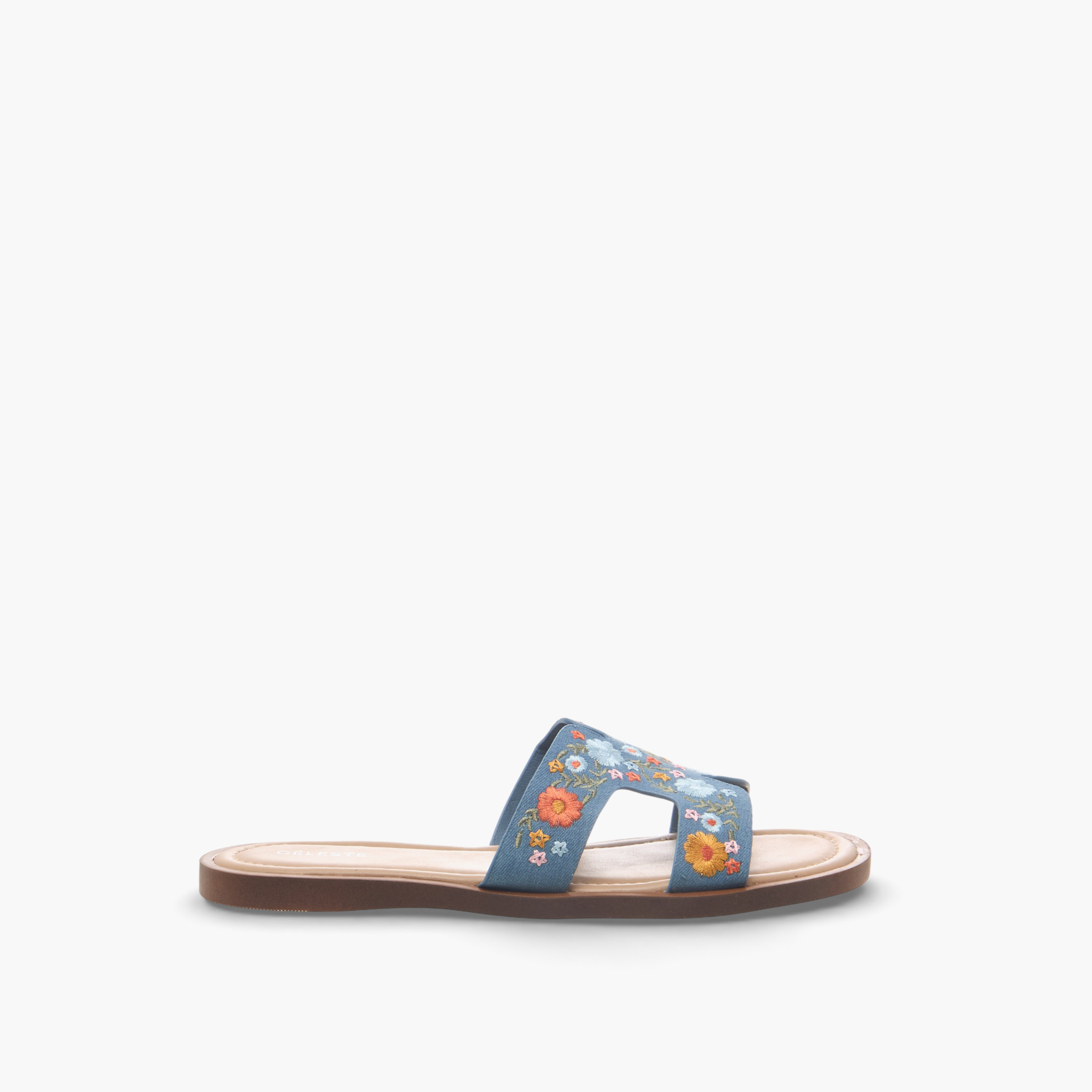 صندل مسطح يتطريزات زهرية للنساء من سيليست-women-shoes-flats-sandals-image-4
