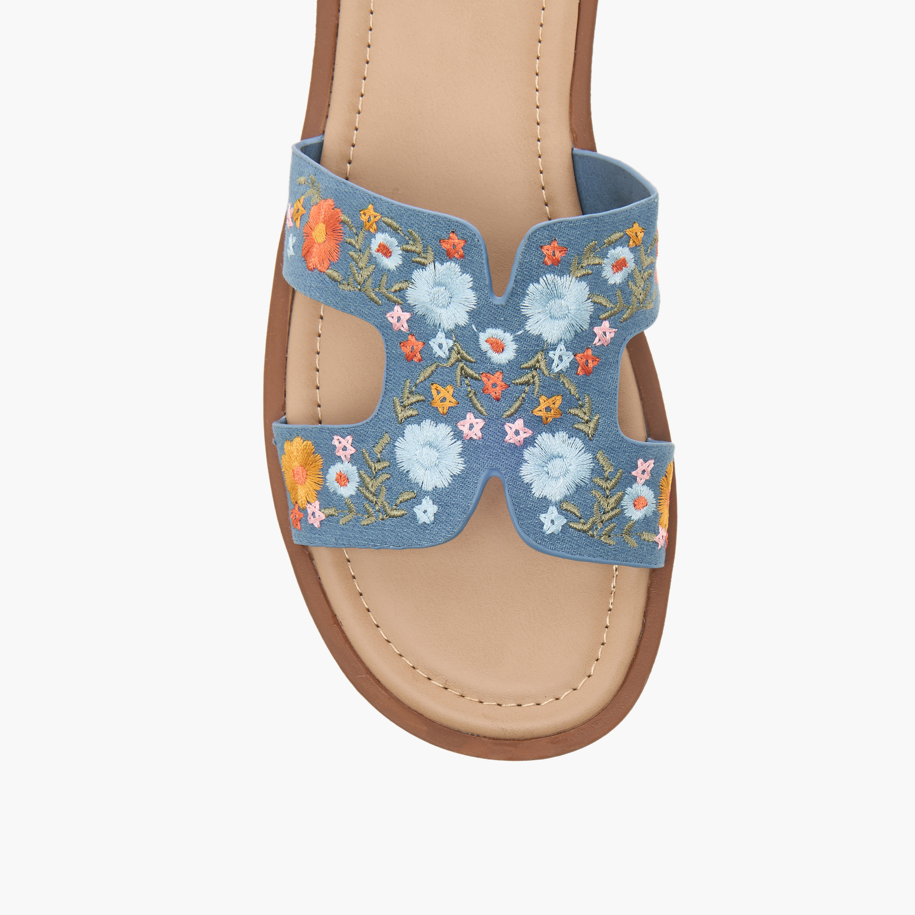 صندل مسطح يتطريزات زهرية للنساء من سيليست-women-shoes-flats-sandals-image-5