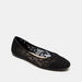 Celeste Women's Lace Textured Slip-On Round Toe Ballerina Shoes-Women%27s Ballerinas-thumbnail-0