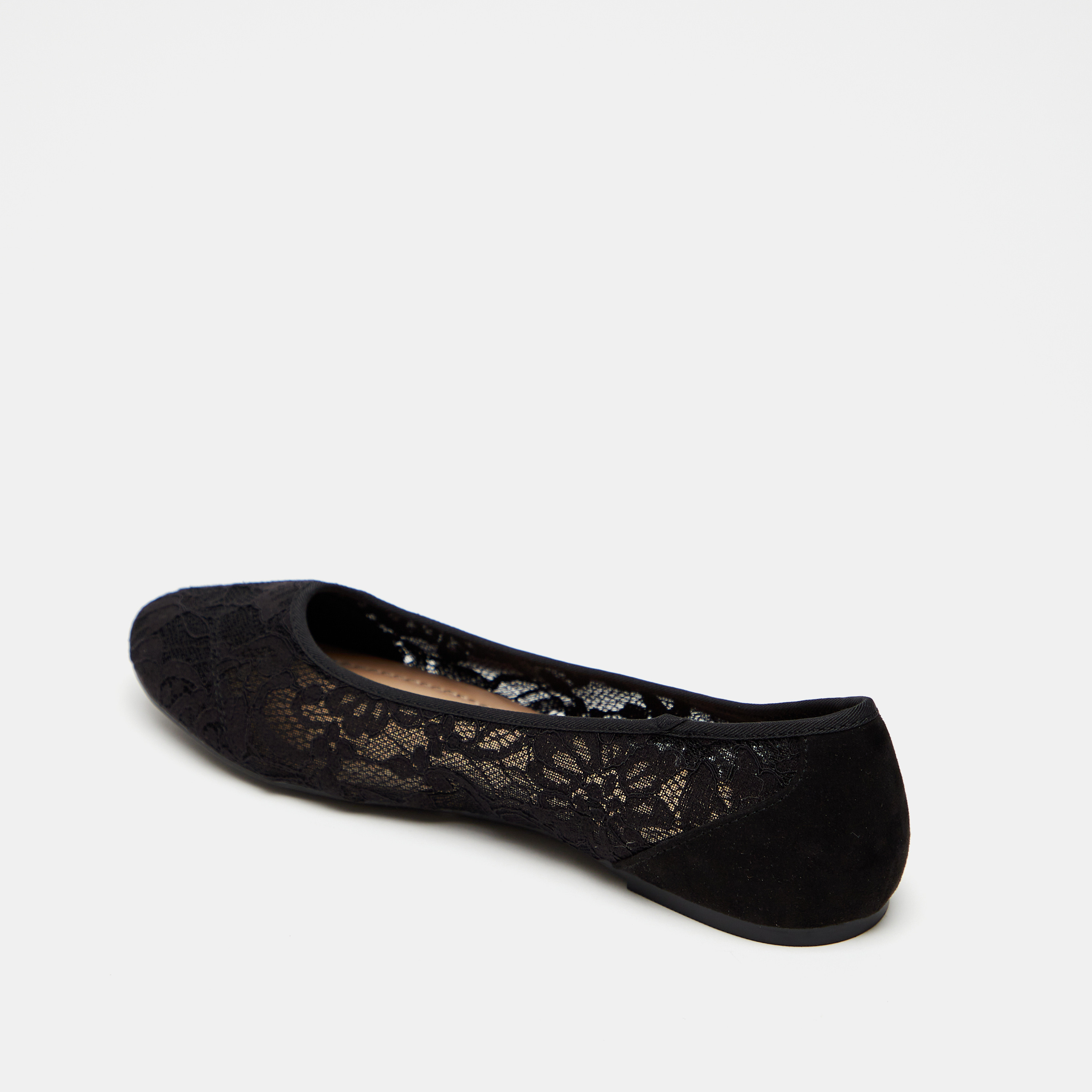 Celeste Women's Lace Textured Slip-On Round Toe Ballerina Shoes-women-shoes-ballerinas-image-2
