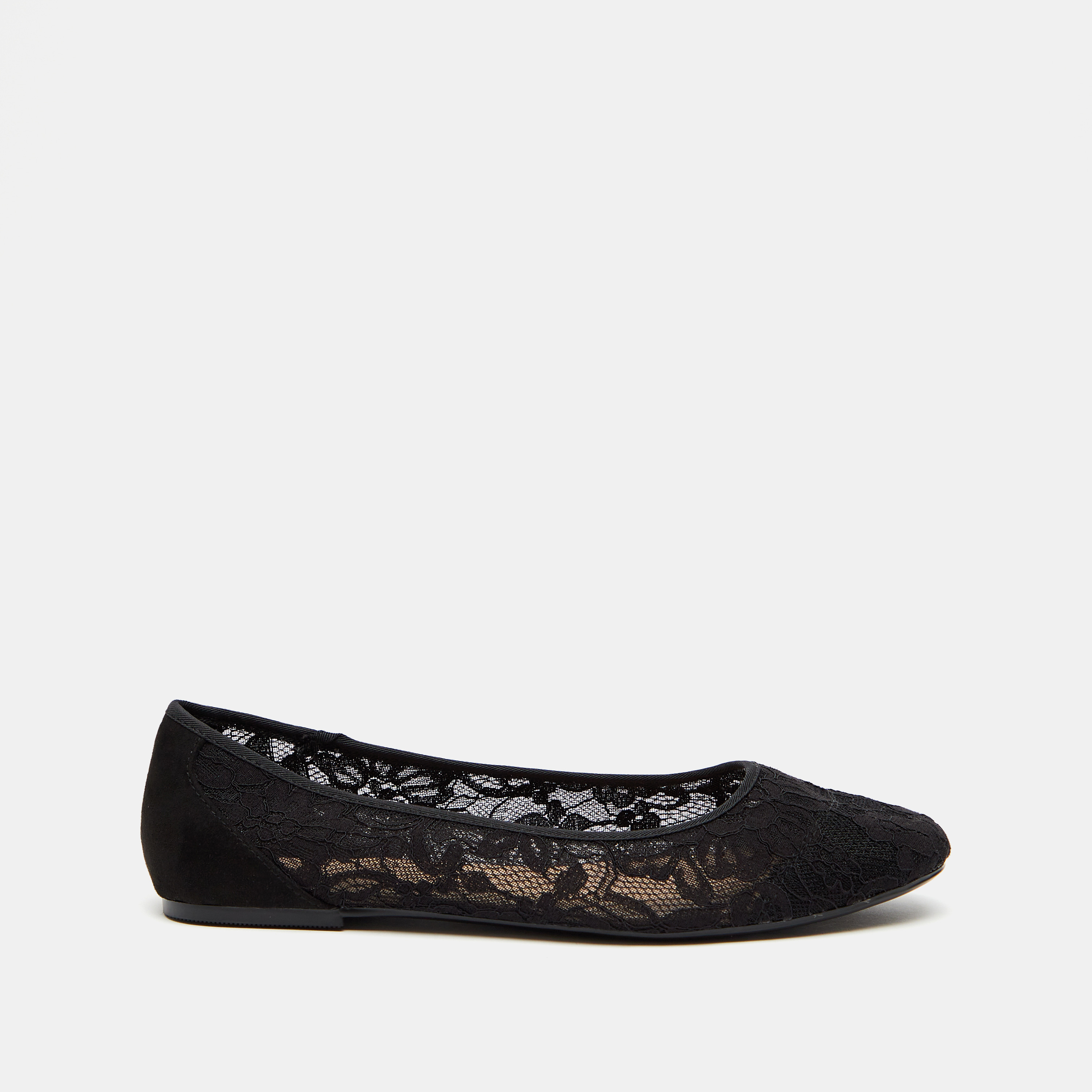 Celeste Women's Lace Textured Slip-On Round Toe Ballerina Shoes-women-shoes-ballerinas-image-3