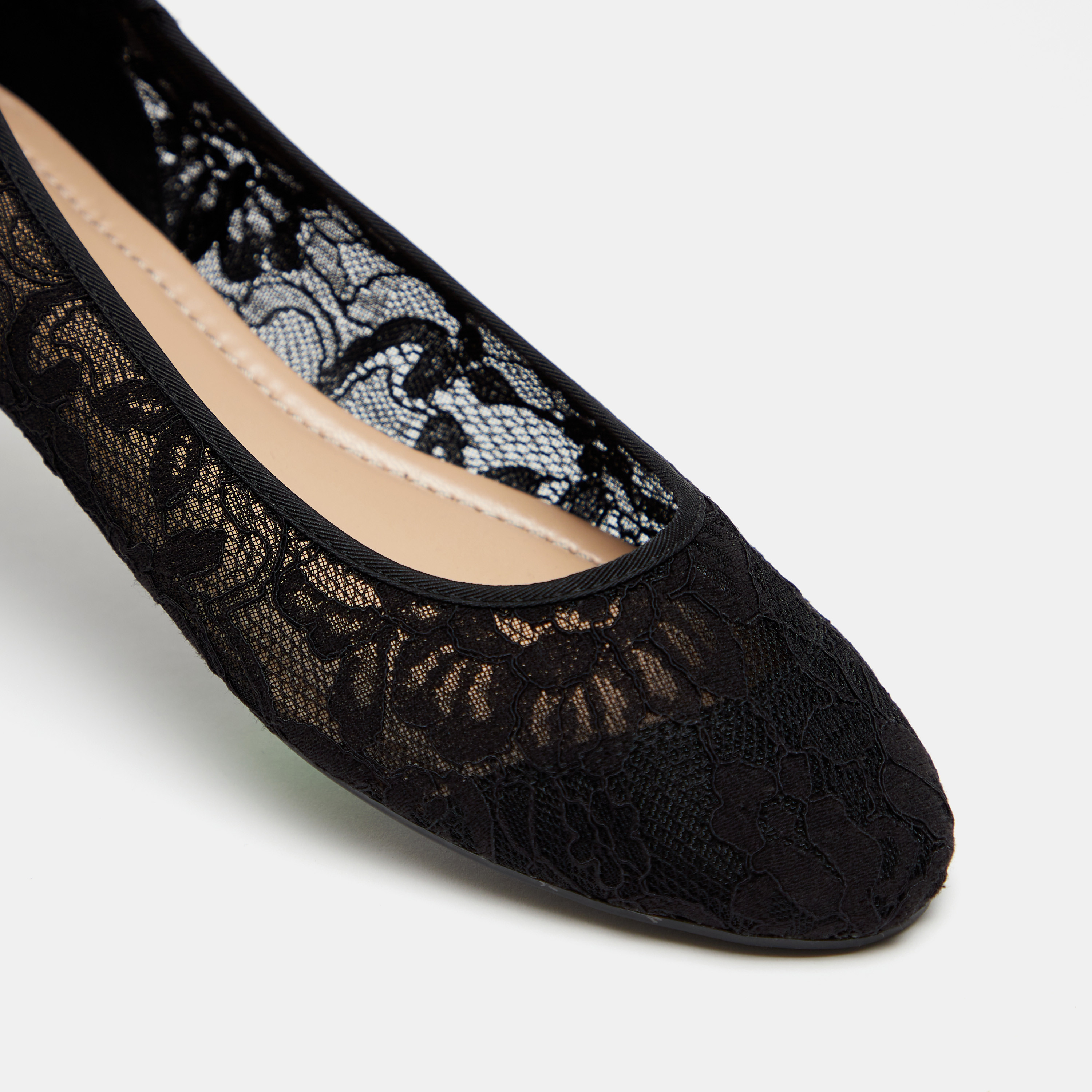 Celeste Women's Lace Textured Slip-On Round Toe Ballerina Shoes-women-shoes-ballerinas-image-4