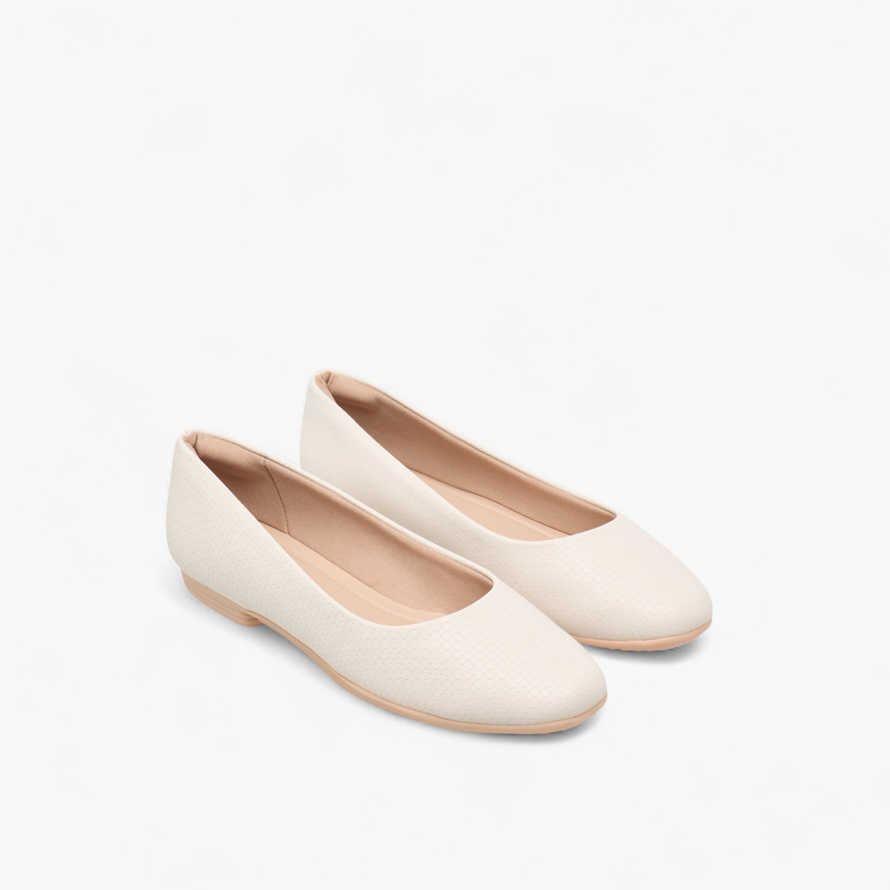 Piccadilly Textured Slip-On Ballerina Shoes-women-shoes-ballerinas-image-1