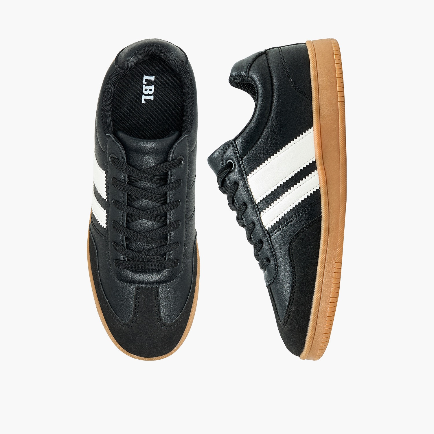 LBL by Shoexpress Men Striped Lace-Up Ankle Sneakers-men-shoes-sneakers-image-1