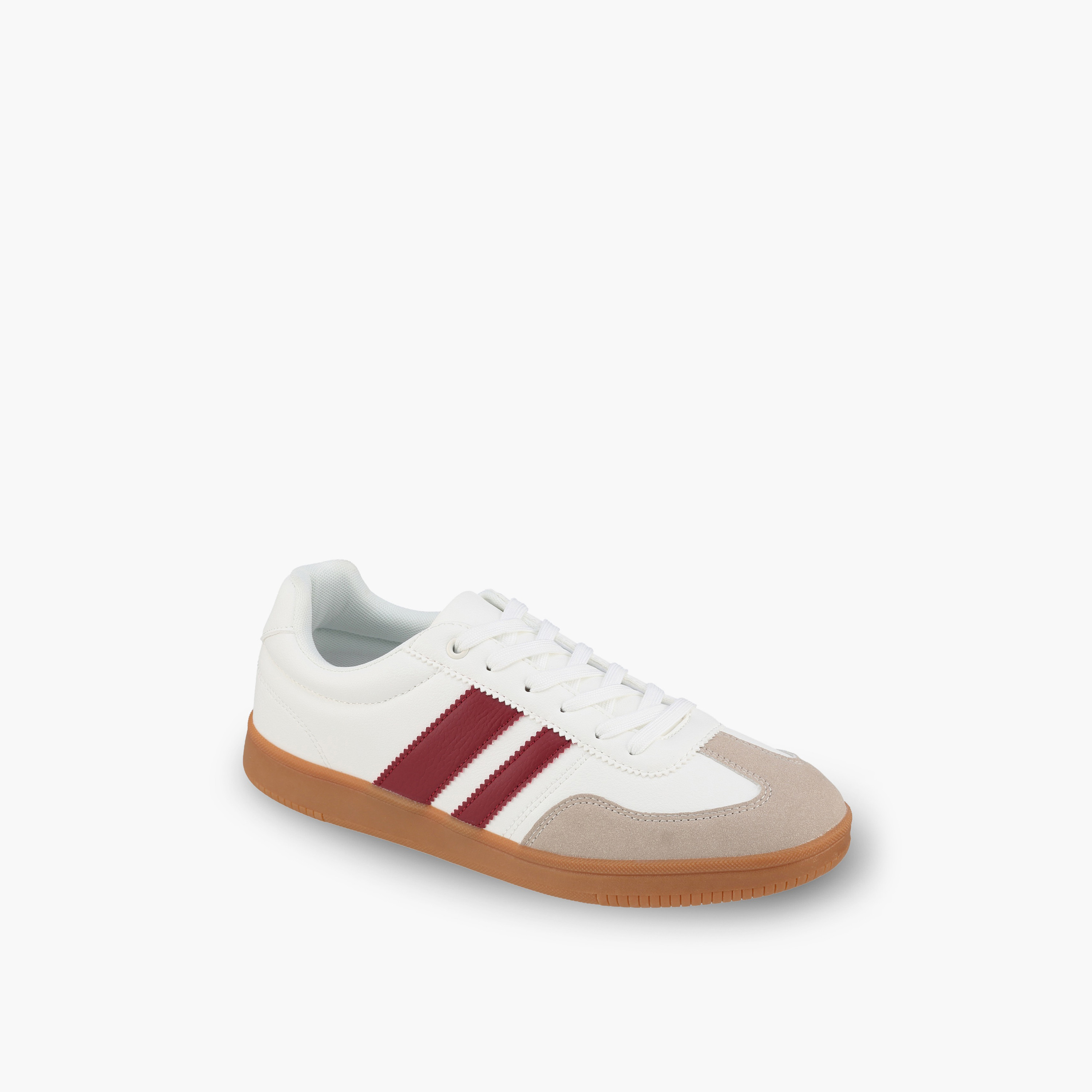 LBL by Shoexpress Men Striped Lace-Up Ankle Sneakers-men-shoes-sneakers-image-2