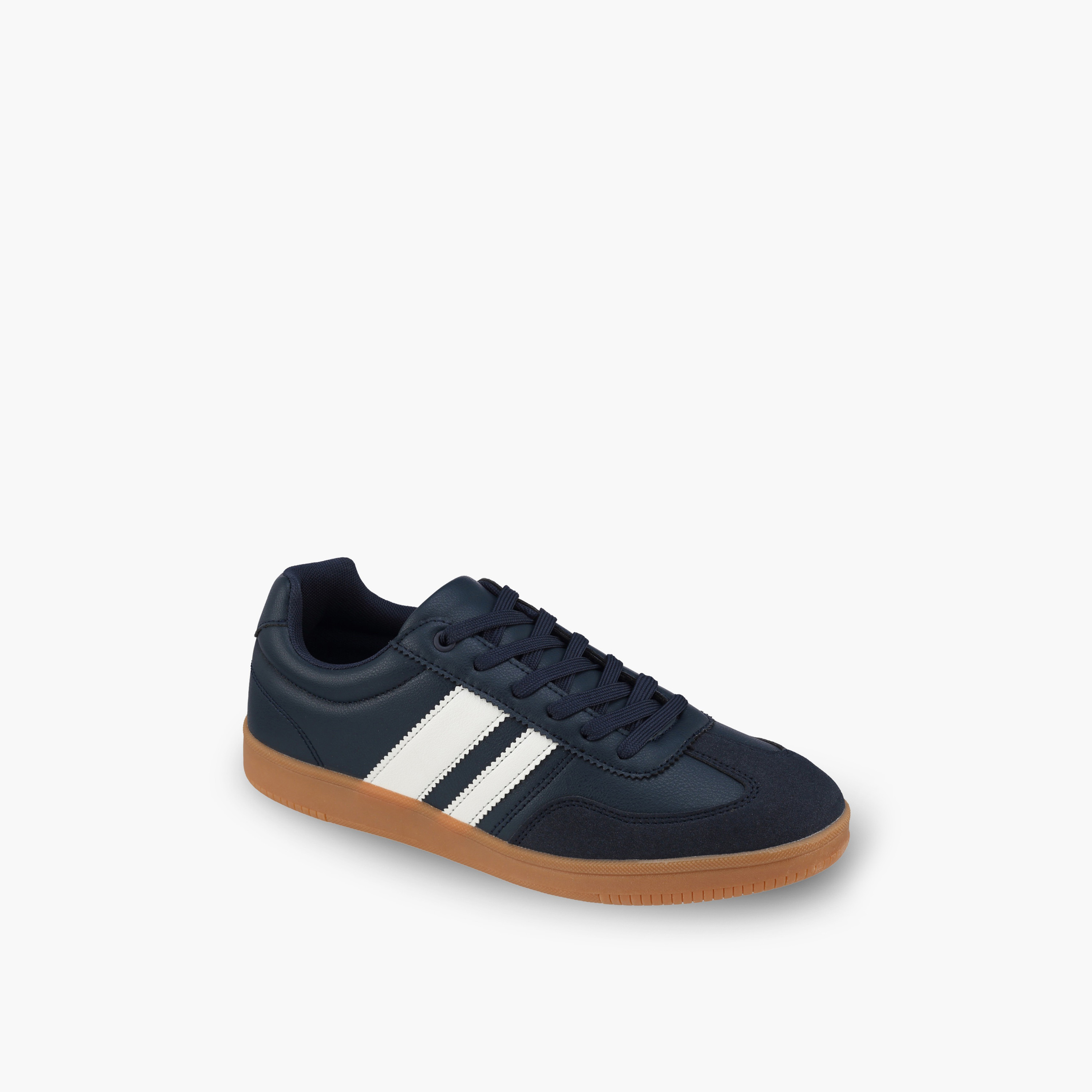 LBL by Shoexpress Men Striped Lace-Up Ankle Sneakers-men-shoes-sneakers-image-2