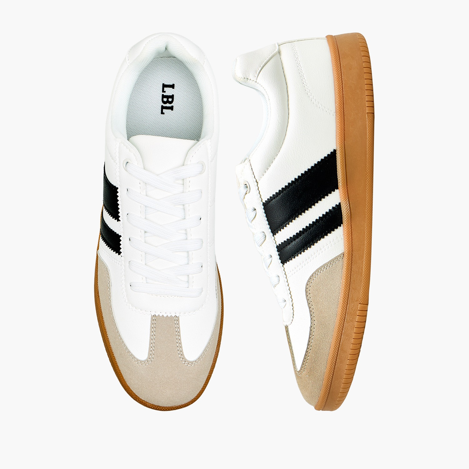 LBL by Shoexpress Men Striped Lace-Up Ankle Sneakers-men-shoes-sneakers-image-1