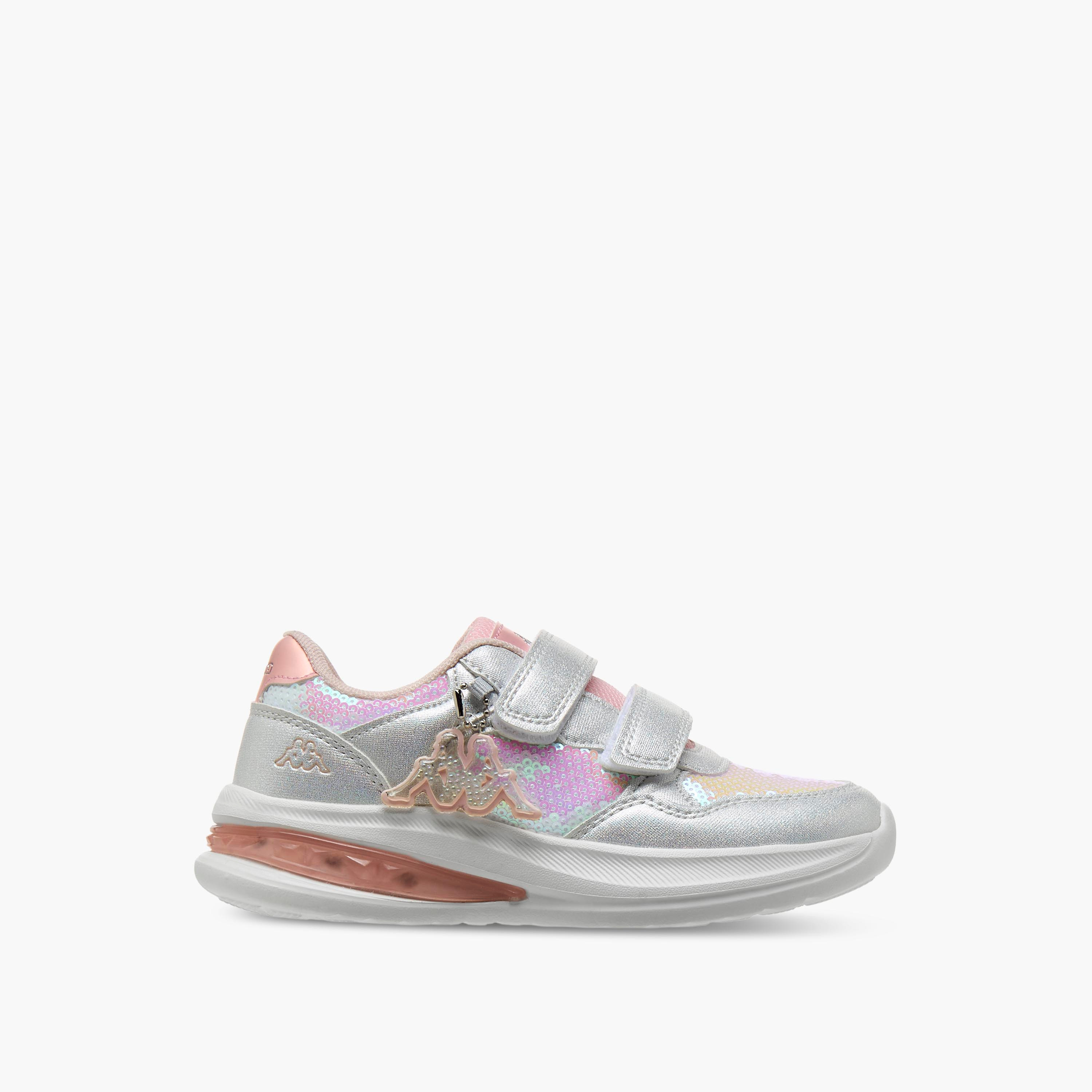Kappa Light-Up Sports Shoes with Hook & Loop Closure-baby-girls-shoes-closedshoes-image-3