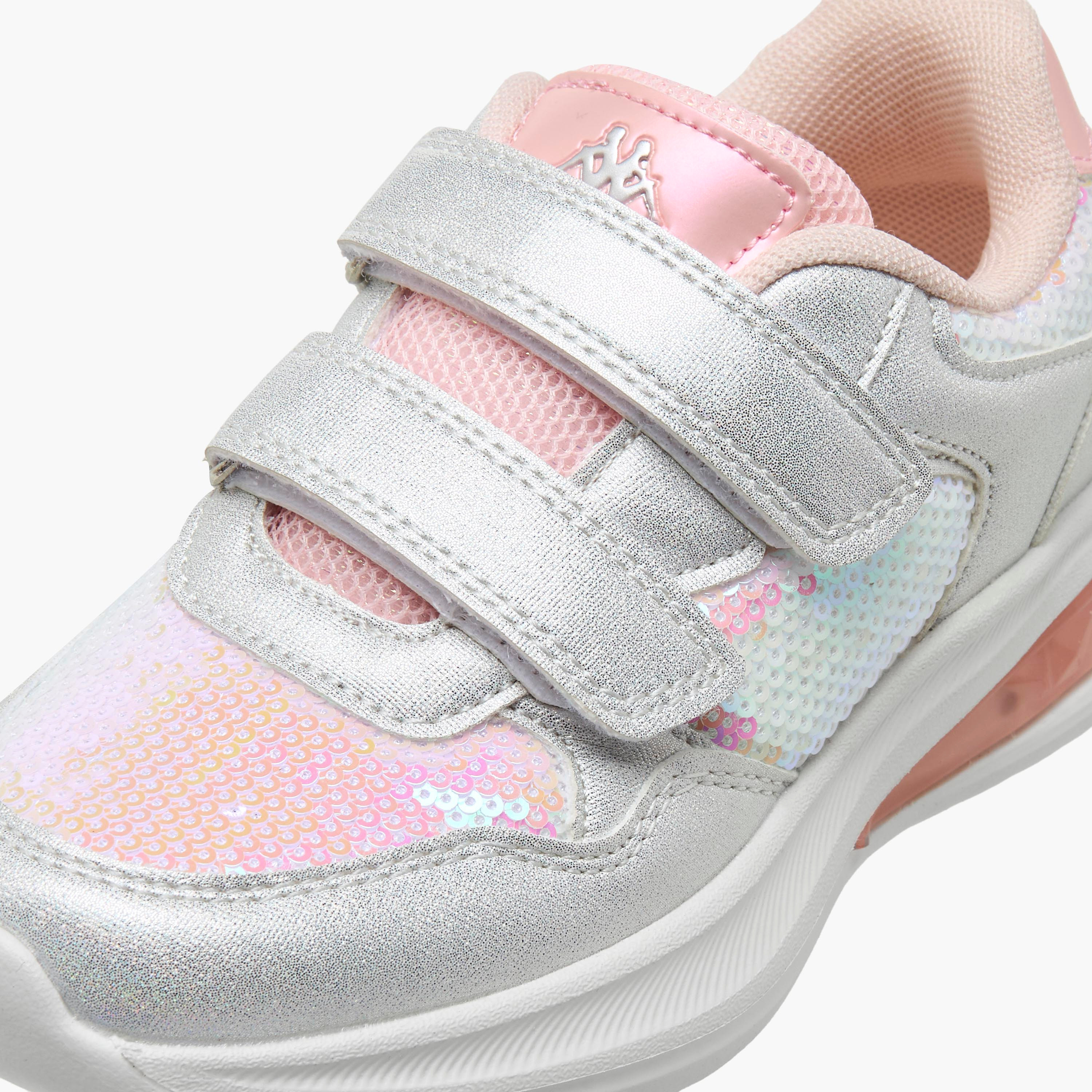 Kappa Light-Up Sports Shoes with Hook & Loop Closure-baby-girls-shoes-closedshoes-image-4