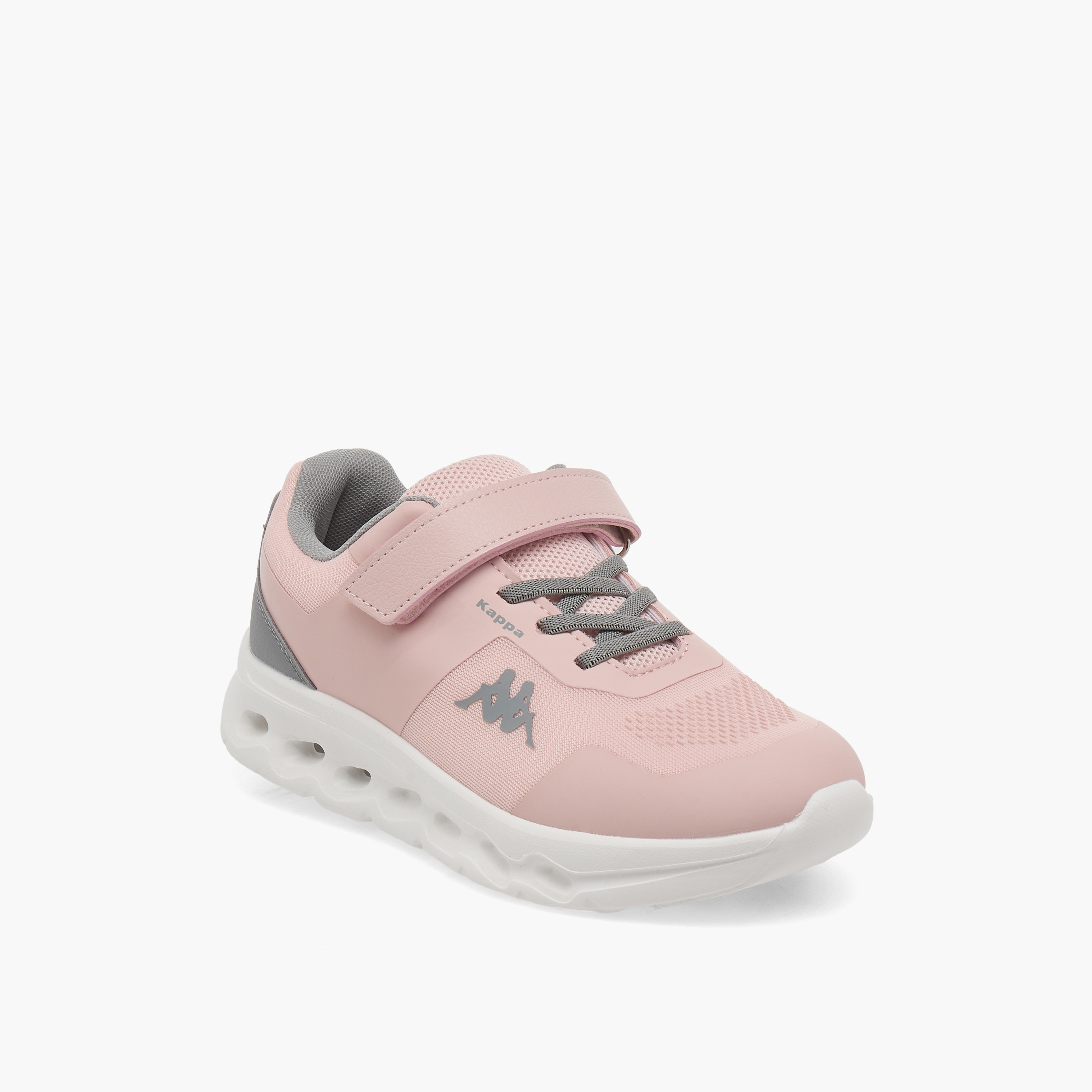 حذاء رياضي بشريط إغلاق لاصق وطبعات شعار للبنات من كابا-girls-shoes-sports-image-2