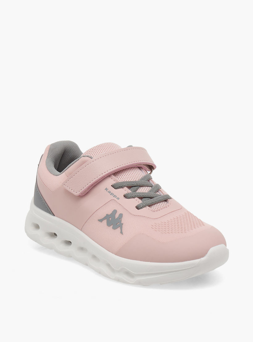 حذاء رياضي بشريط إغلاق لاصق وطبعات شعار للبنات من كابا-girls-shoes-sports-image-2