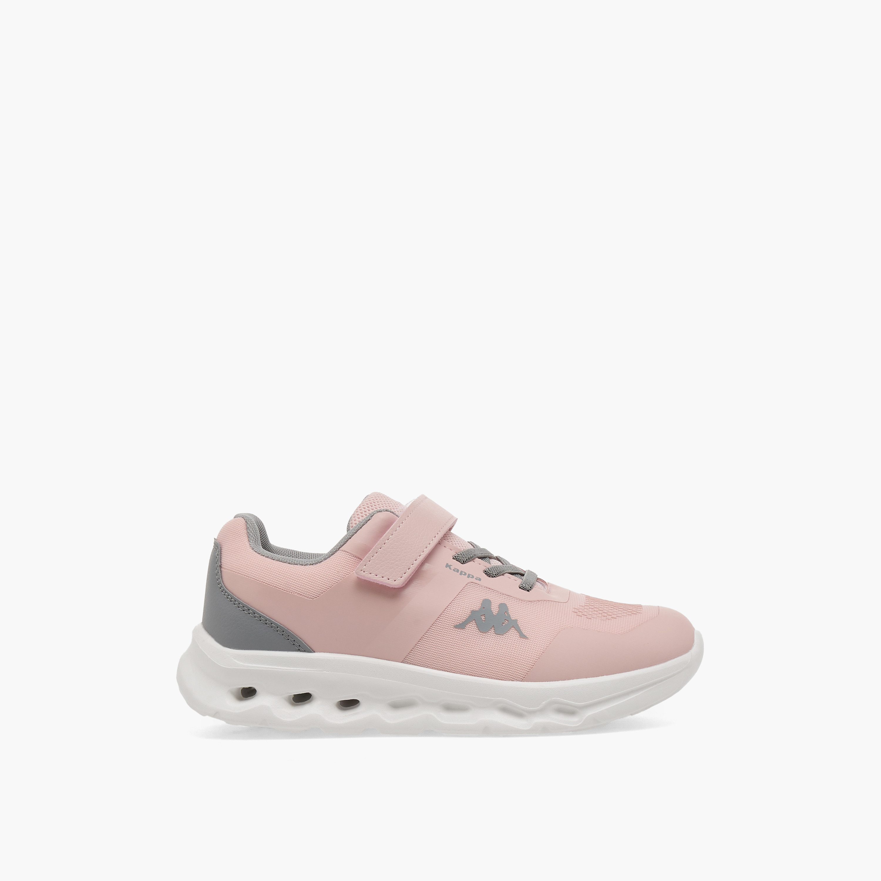 حذاء رياضي بشريط إغلاق لاصق وطبعات شعار للبنات من كابا-girls-shoes-sports-image-3