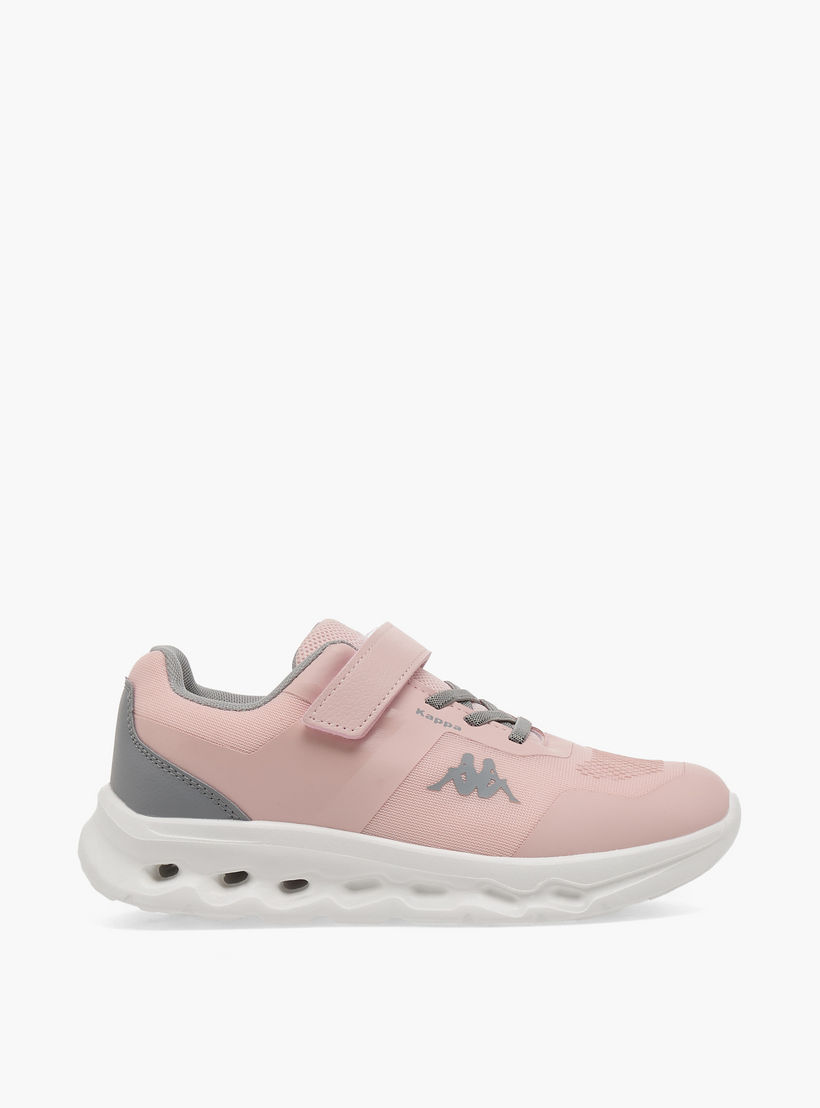 حذاء رياضي بشريط إغلاق لاصق وطبعات شعار للبنات من كابا-girls-shoes-sports-image-3