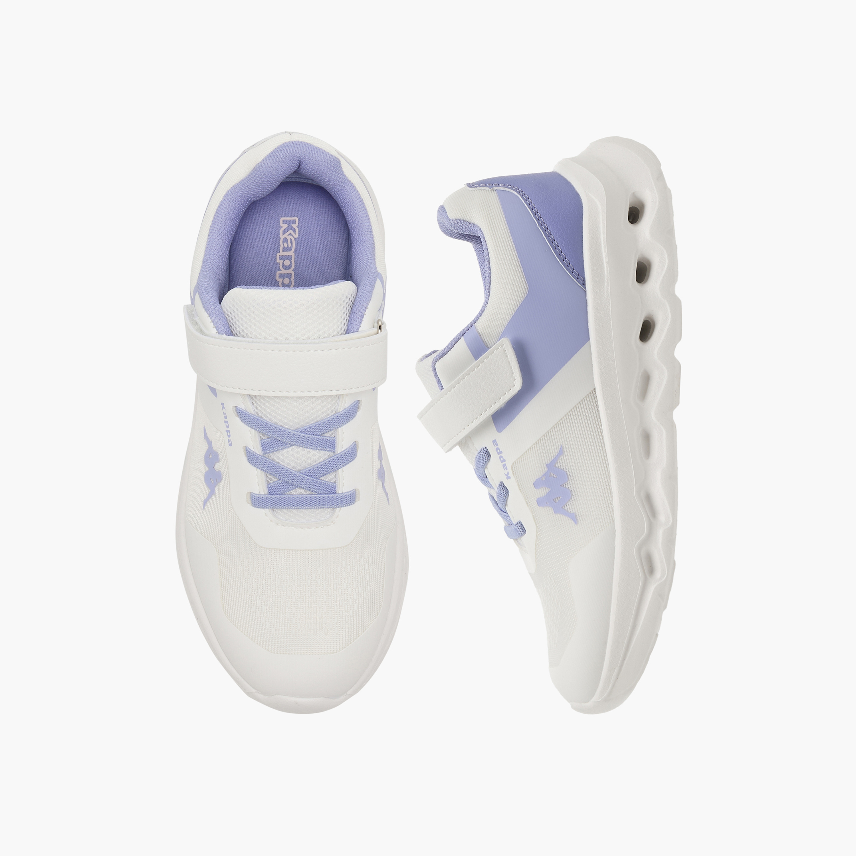 حذاء رياضي بشريط إغلاق لاصق وطبعات شعار للبنات من كابا-girls-shoes-sports-image-1