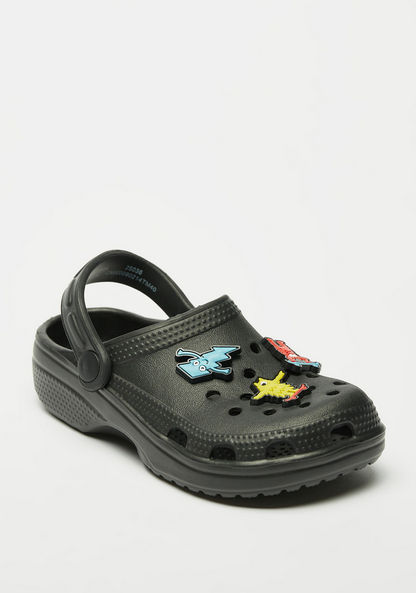 Aqua Embossed Clogs-Boy%27s Flip Flops & Beach Slippers-image-1