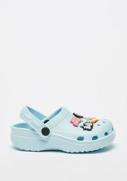 Aqua Embellished Clogs-Girl%27s Flip Flops & Beach Slippers-image-2