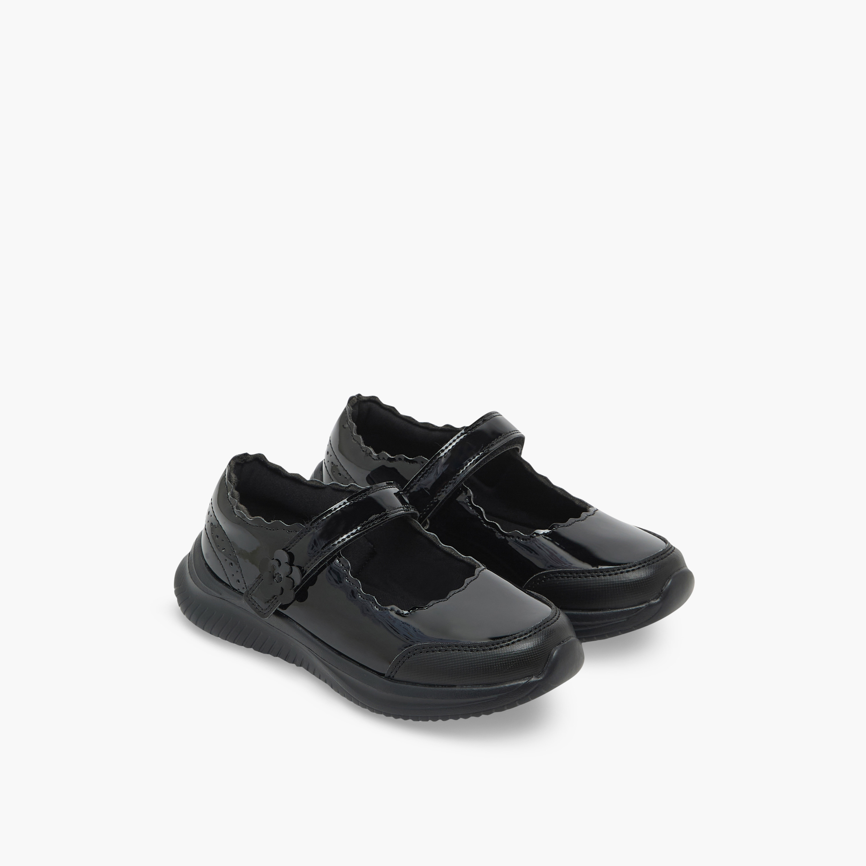 حذاء مدرسة ماري جين بشريط لاصق للبنات من داش-girls-shoes-maryjanes-image-1
