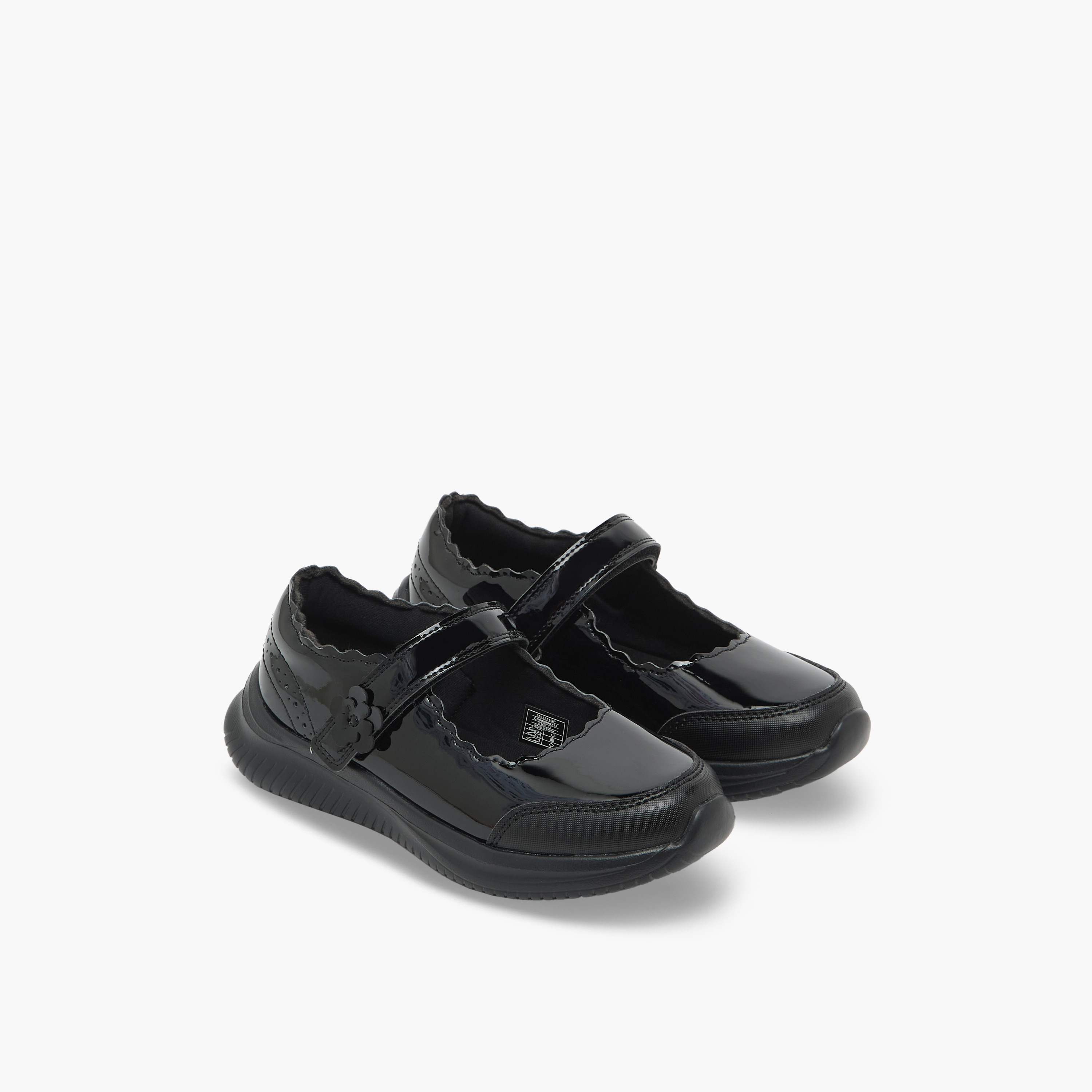 Dash Girls Hook & Loop Mary Jane School Shoes-girls-shoes-maryjanes-image-1