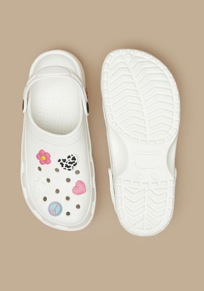 Aqua Embellished Clogs-Girl%27s Flip Flops & Beach Slippers-image-3