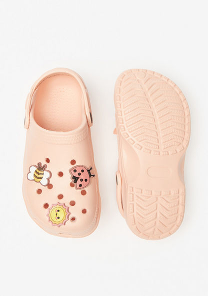 Aqua Embellished Clogs-Girl%27s Flip Flops & Beach Slippers-image-3