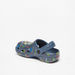 Aqua Printed Slip-On Clogs-Boy%27s Flip Flops & Beach Slippers-thumbnailMobile-1