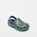 Aqua Splatter Print Clogs-Boy%27s Flip Flops & Beach Slippers-thumbnail-1