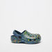 Aqua Splatter Print Clogs-Boy%27s Flip Flops & Beach Slippers-thumbnail-2