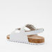 Textured Sandals with Buckle Accent and Hook and Loop Closure-Girl%27s Sandals-thumbnailMobile-2