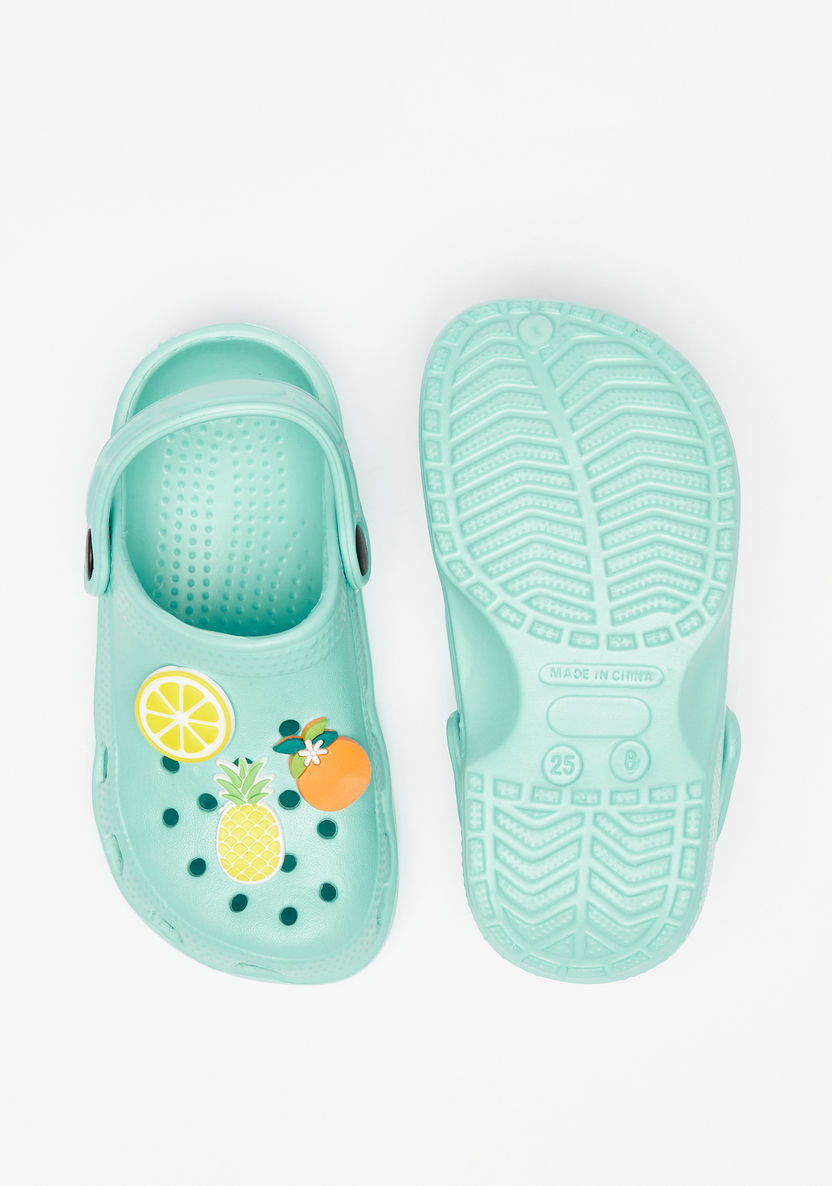 Aqua Fruit Accent Slip-On Clogs-Girl%27s Flip Flops & Beach Slippers-image-4