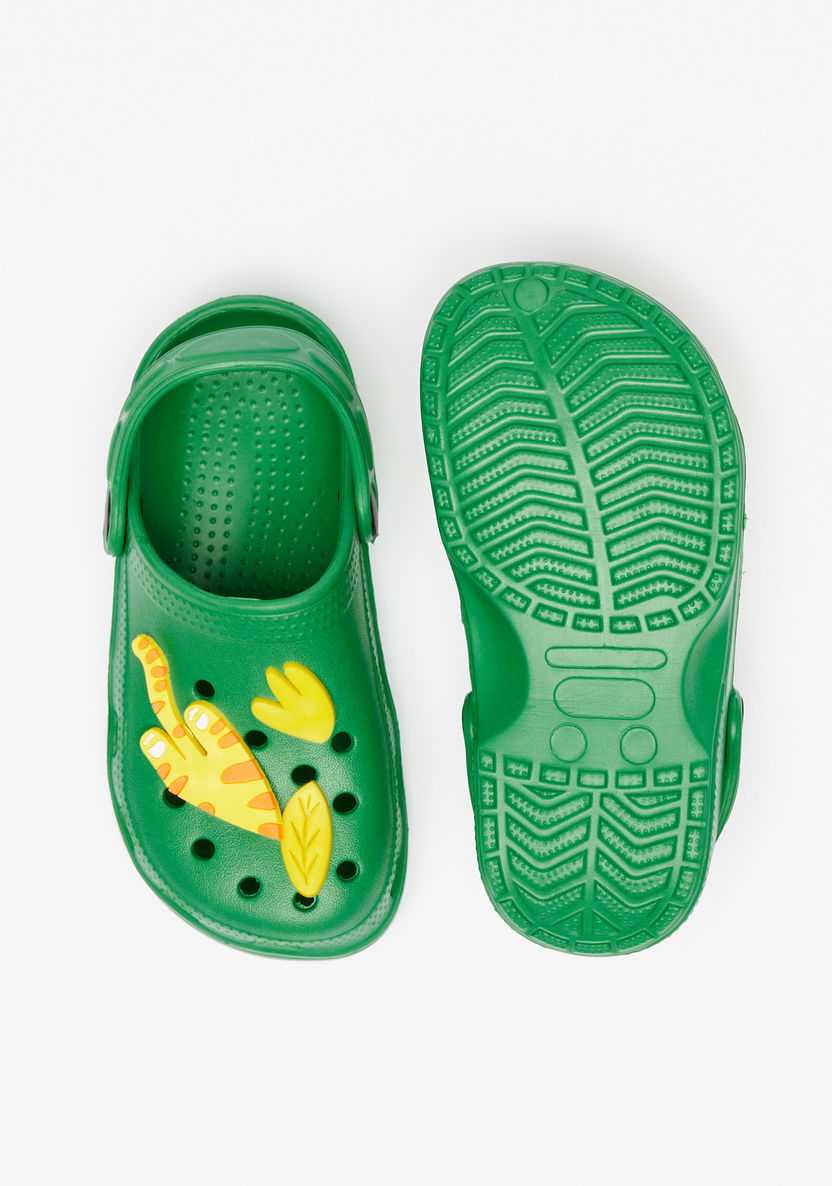 Aqua Applique Detail Clogs-Boy%27s Flip Flops & Beach Slippers-image-3