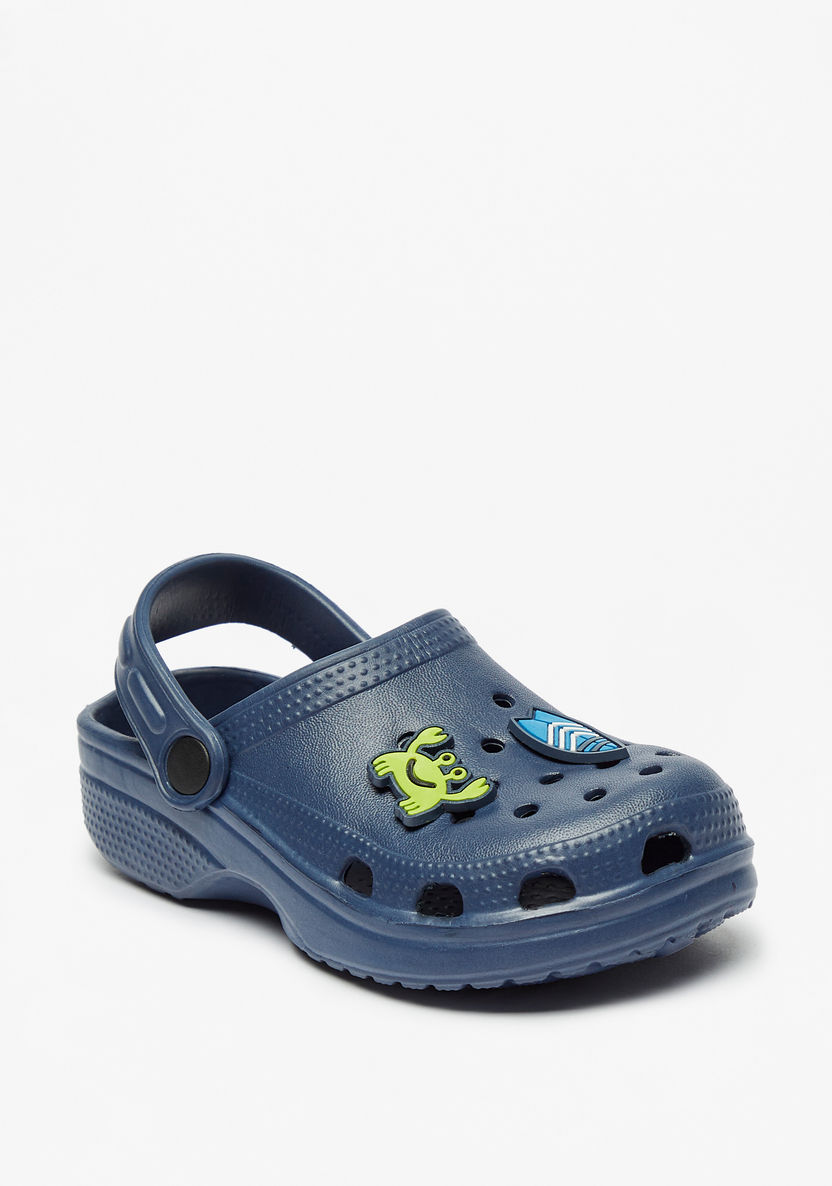 Aqua Textured Clogs-Boy%27s Flip Flops & Beach Slippers-image-0