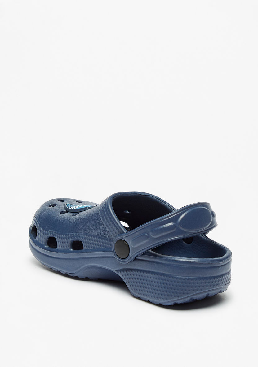 Aqua Textured Clogs-Boy%27s Flip Flops & Beach Slippers-image-1