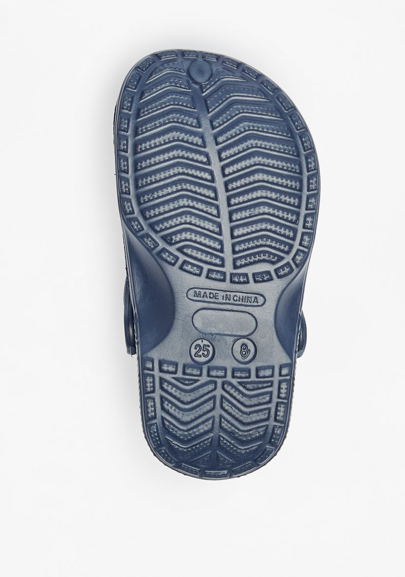 Aqua Textured Clogs-Boy%27s Flip Flops & Beach Slippers-image-4