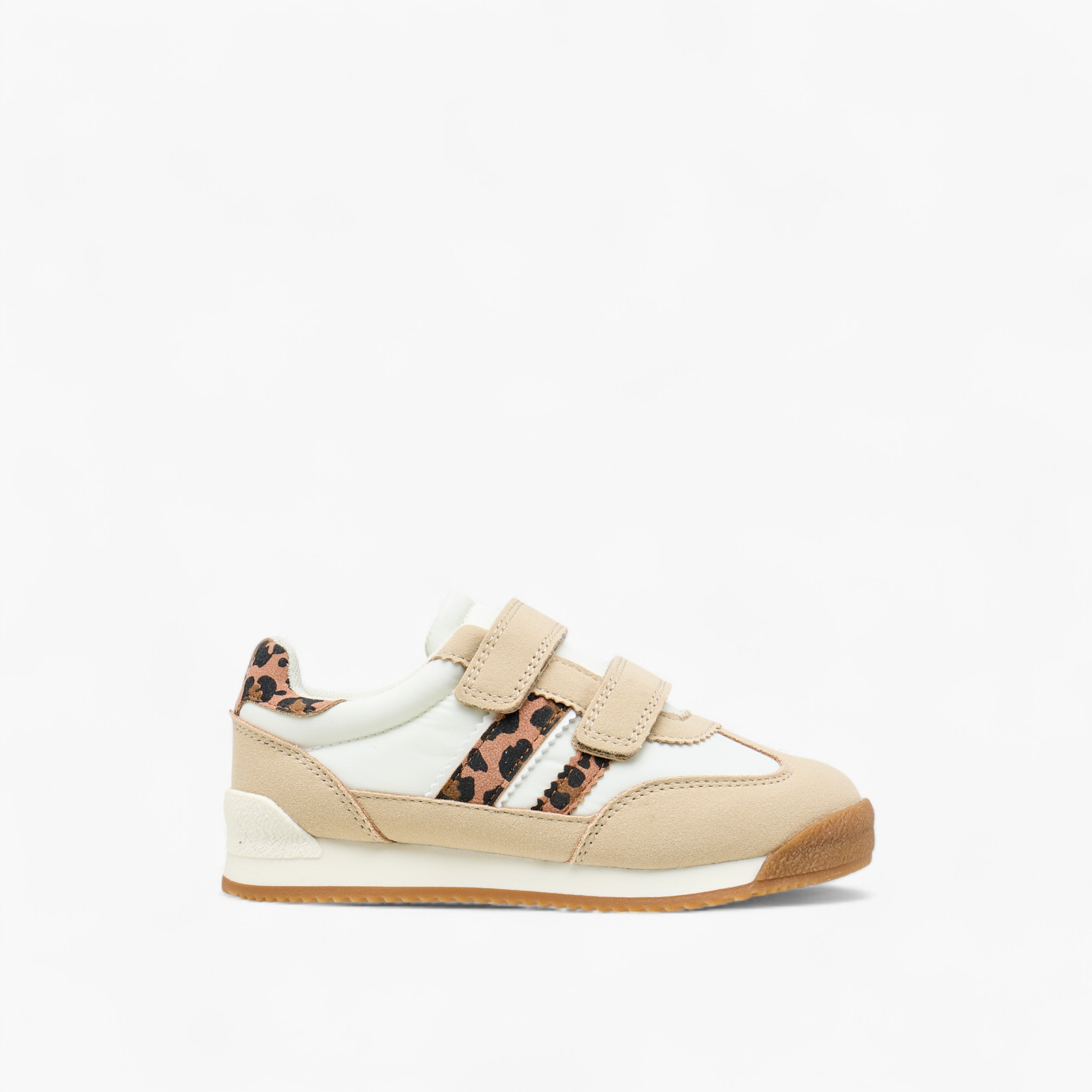 حذاء سنيكرز بشريط إغلاق لاصق وطبعات من جونيورز-girls-shoes-sneakers-image-3