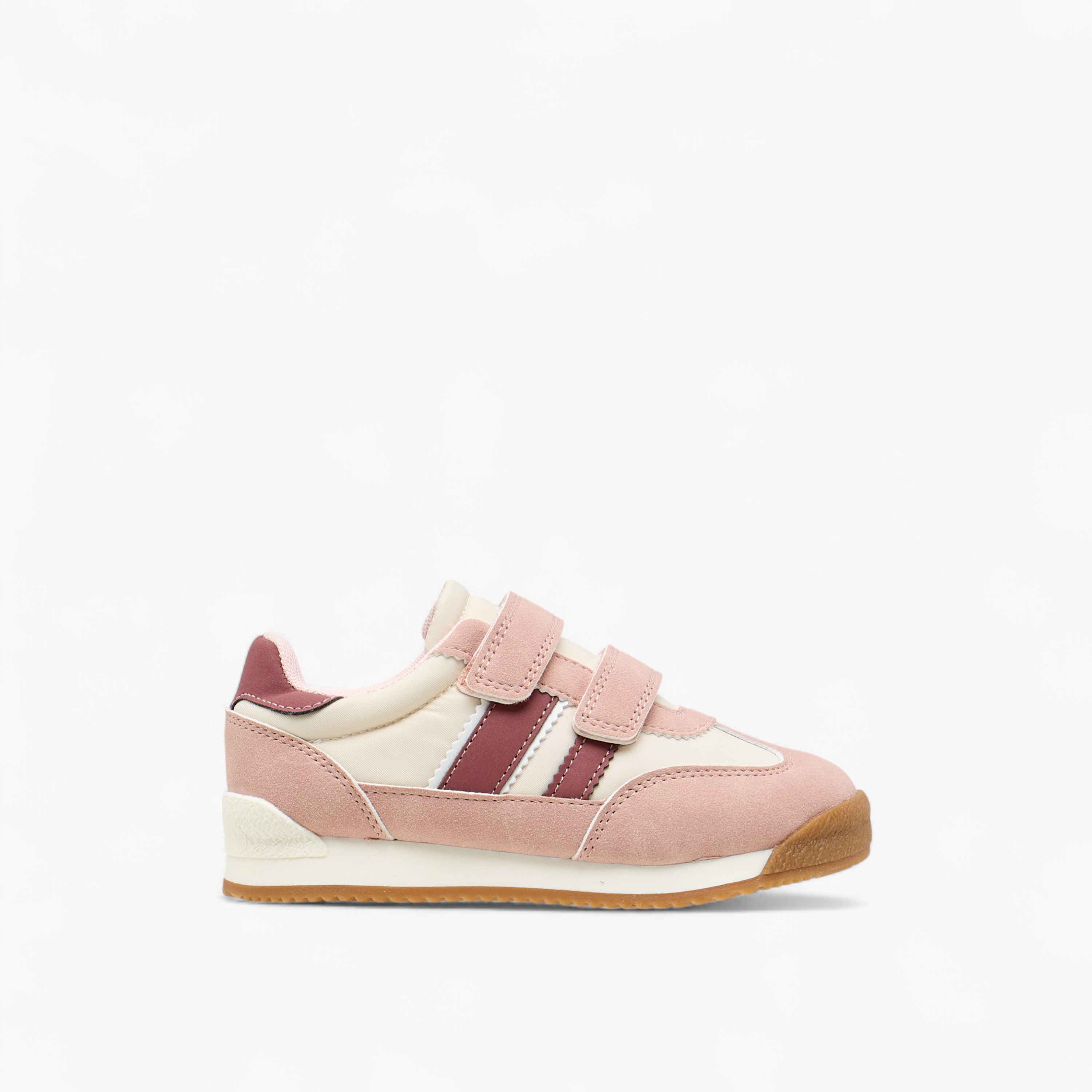 Juniors Panelled Sneakers with Hook and Loop Closure-girls-shoes-sneakers-image-3