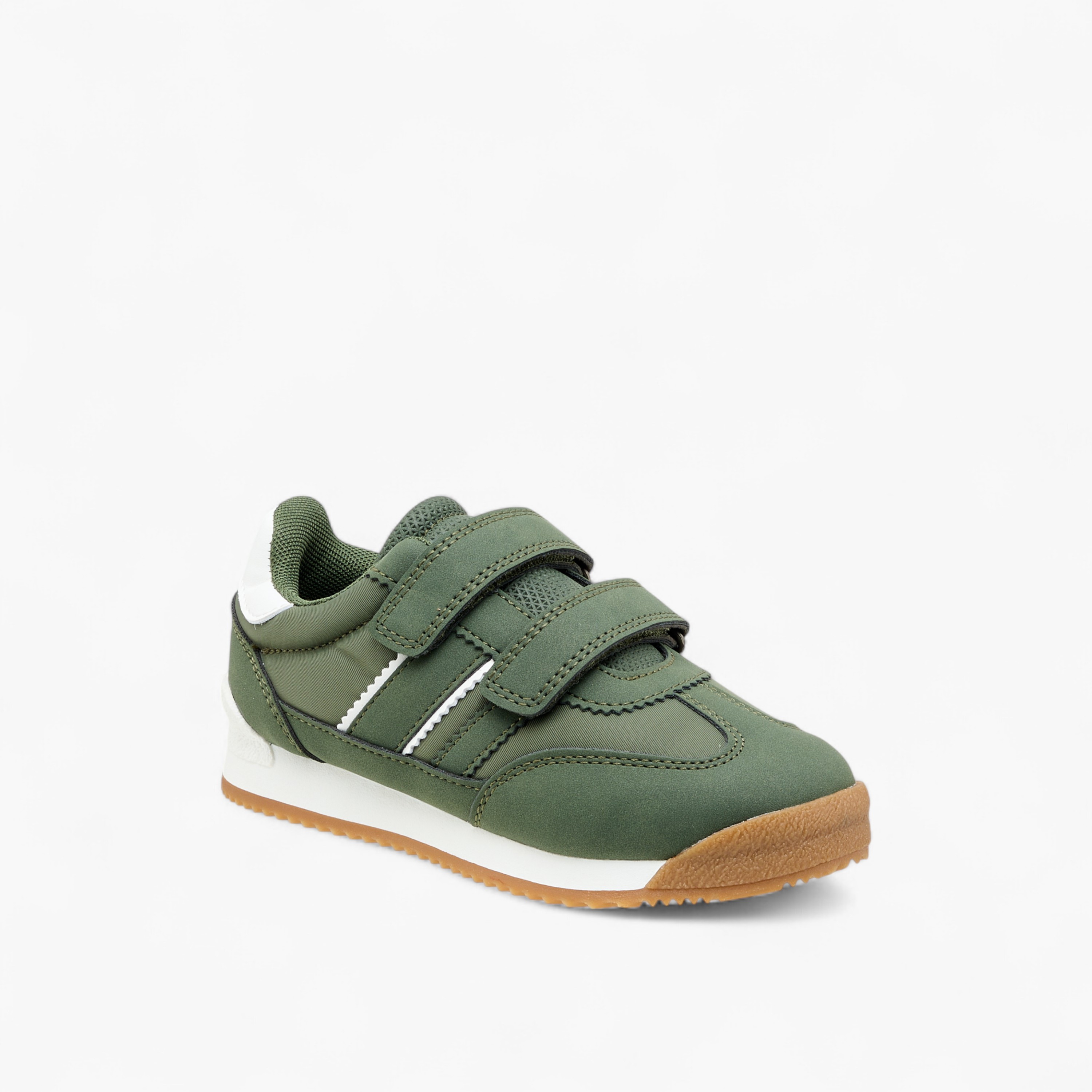 Juniors Panelled Sneakers with Hook and Loop Closure-boys-shoes-sneakers-image-2