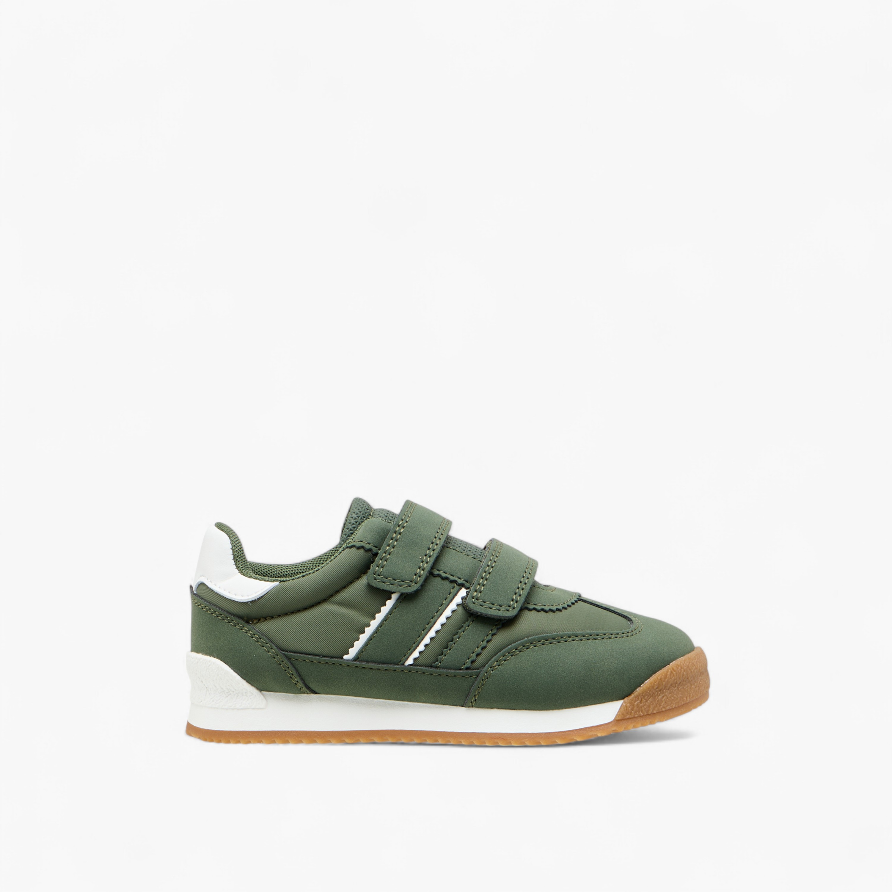 Juniors Panelled Sneakers with Hook and Loop Closure-boys-shoes-sneakers-image-3