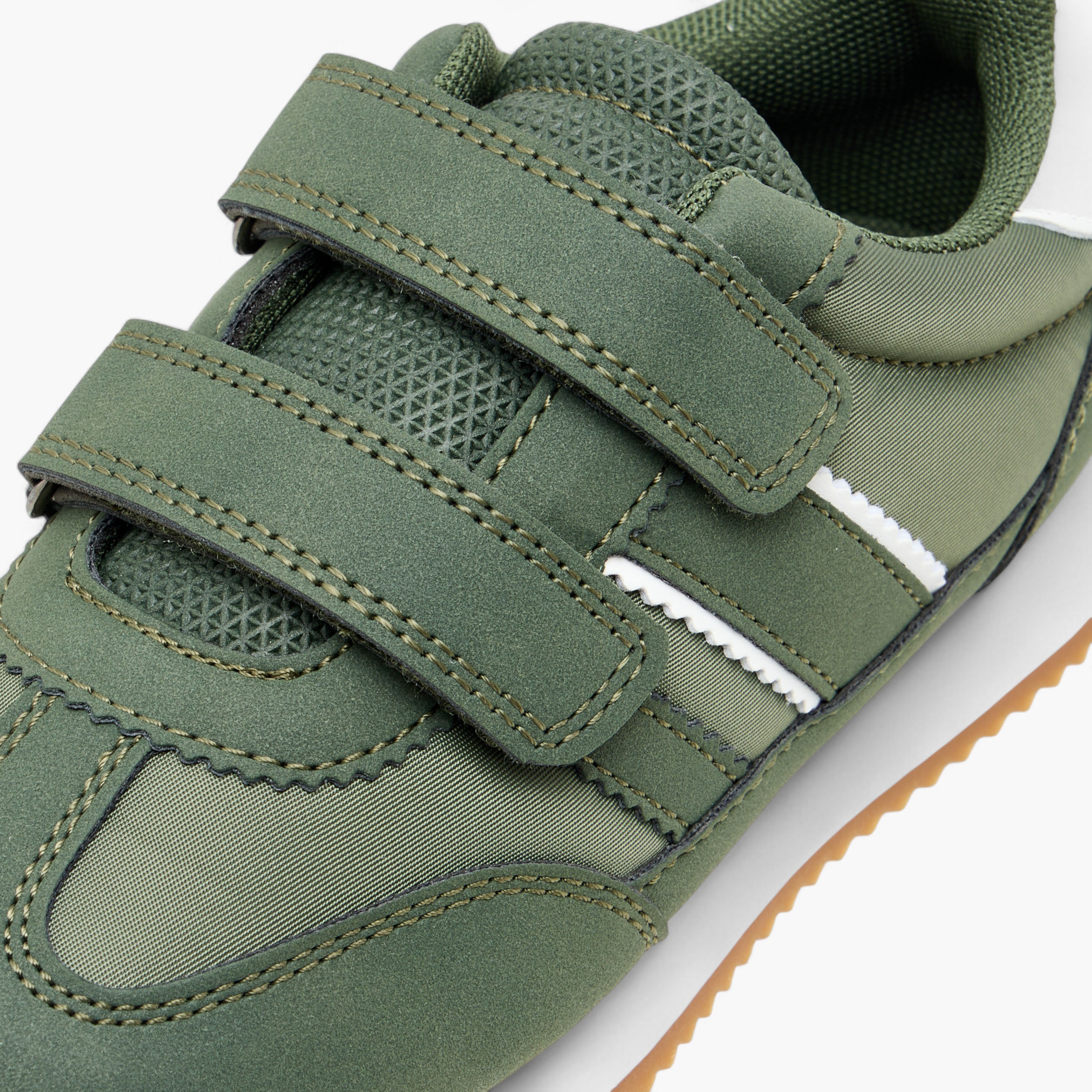 Juniors Panelled Sneakers with Hook and Loop Closure-boys-shoes-sneakers-image-4