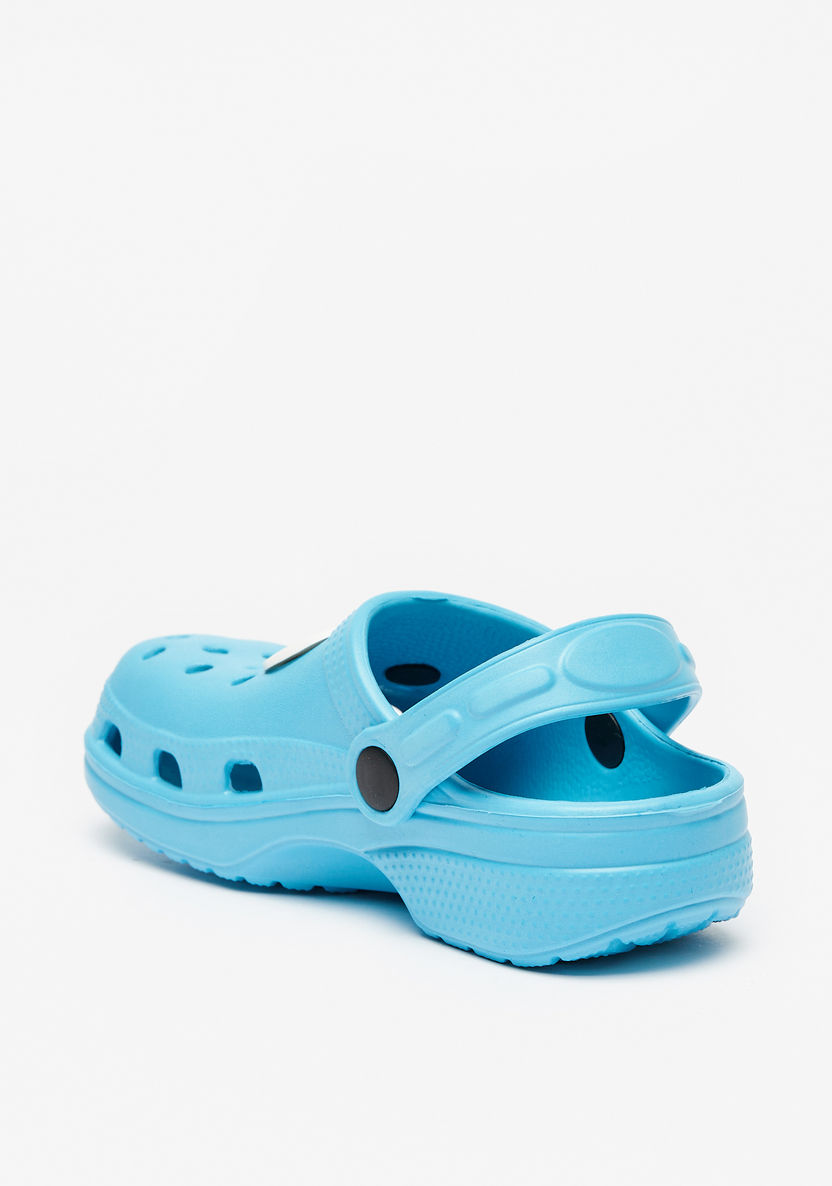 Aqua Eye Accent Slip-On Clogs with Cutout Detail and Back Strap-Girl%27s Flip Flops & Beach Slippers-image-1
