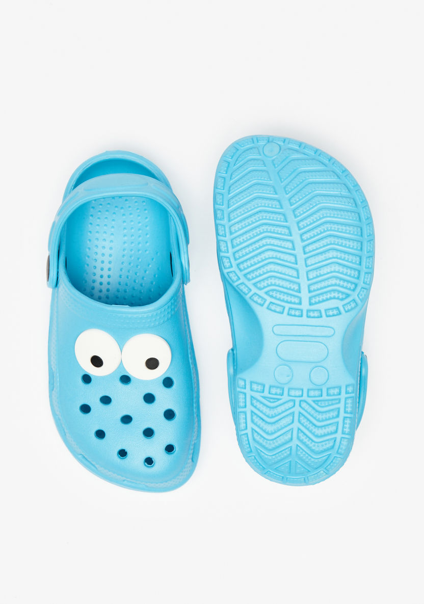 Aqua Eye Accent Slip-On Clogs with Cutout Detail and Back Strap-Girl%27s Flip Flops & Beach Slippers-image-3