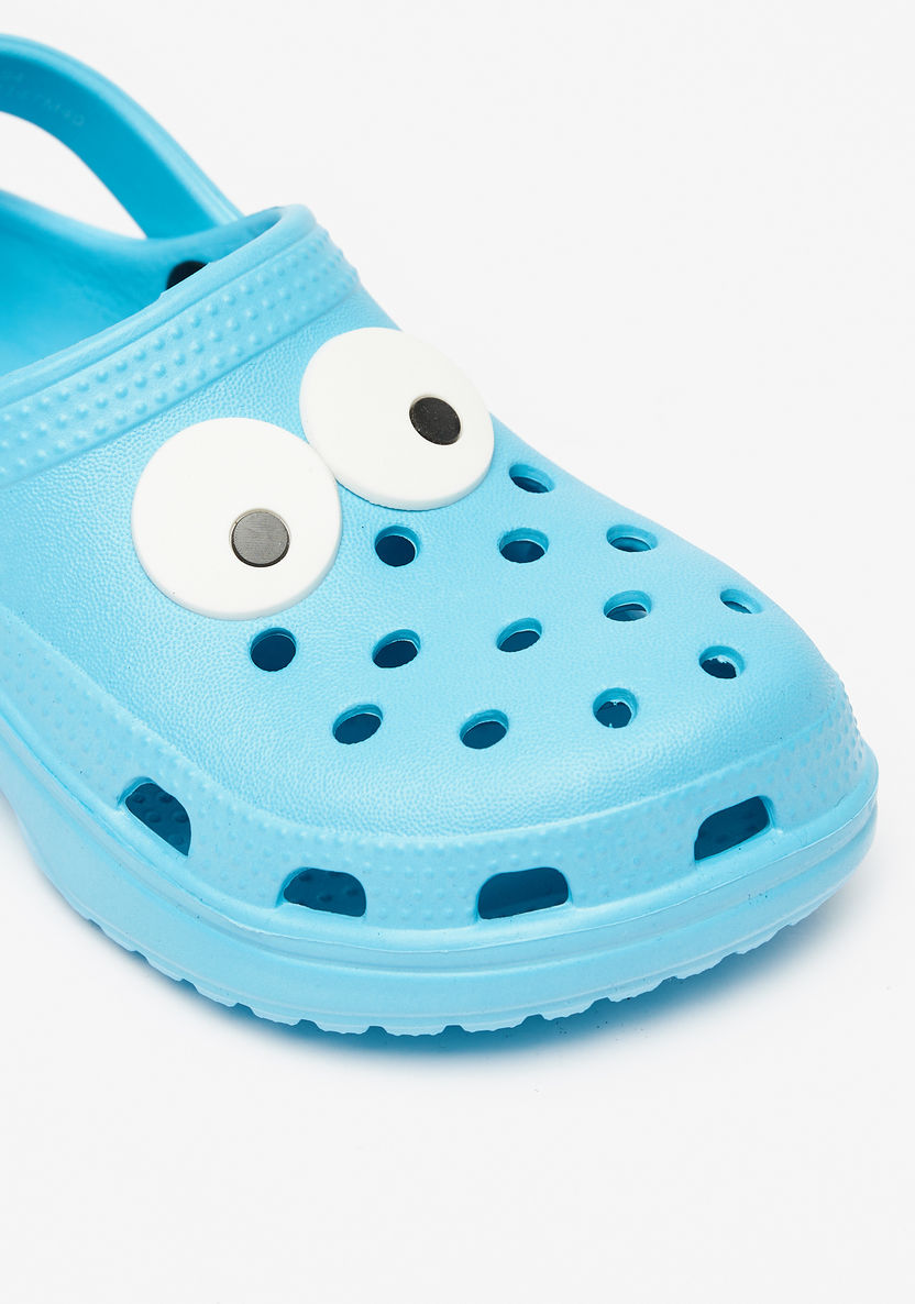 Aqua Eye Accent Slip-On Clogs with Cutout Detail and Back Strap-Girl%27s Flip Flops & Beach Slippers-image-4