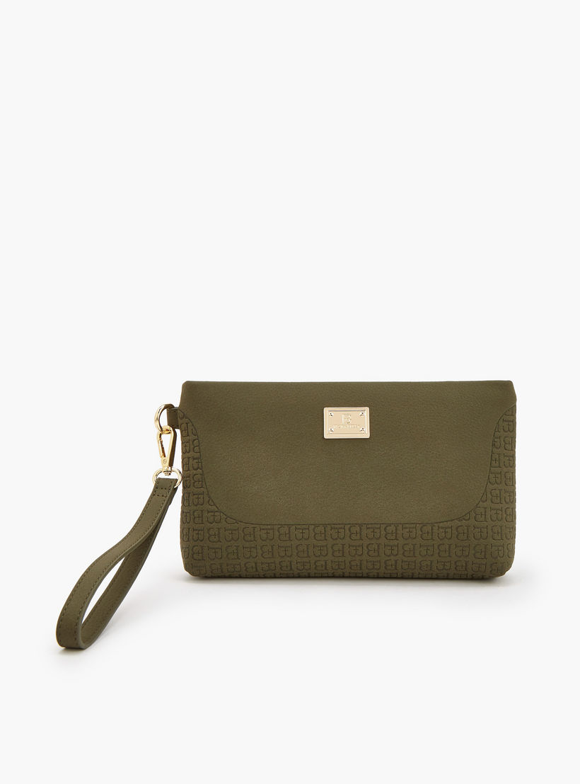 شنطة كلاتش منقوشة بمقبض قابل للفصل من فلورا بيلا-women-bagsandwallets-handbags-image-2