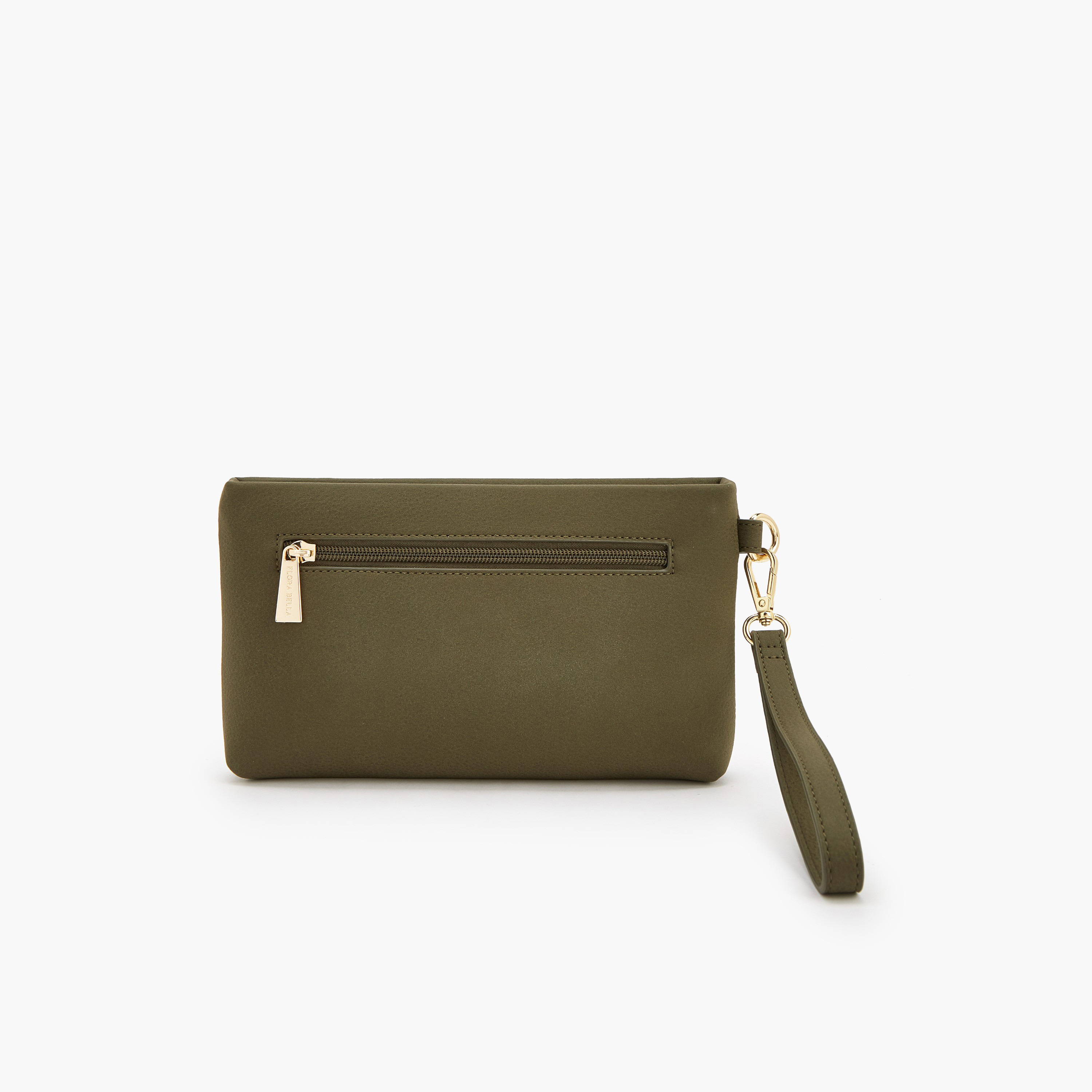 شنطة كلاتش منقوشة بمقبض قابل للفصل من فلورا بيلا-women-bagsandwallets-handbags-image-3