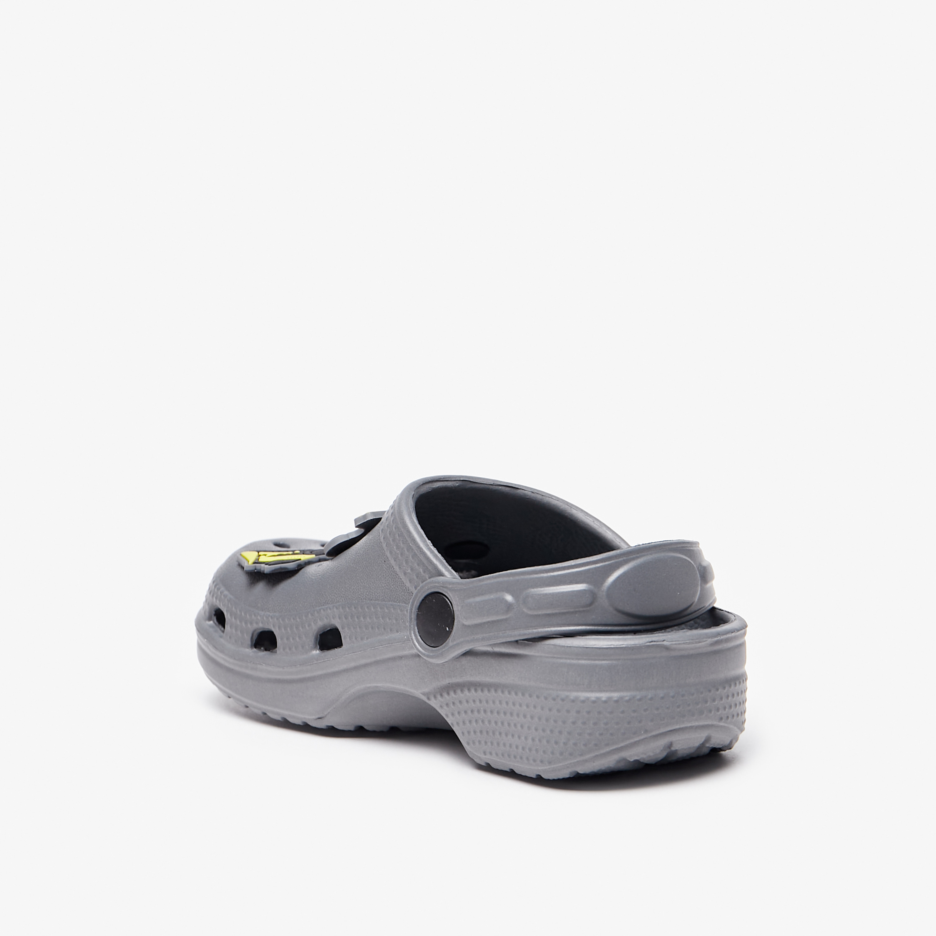 Aqua Vehicle Applique Clogs with Cutout Detail-boys-shoes-sandals-image-2
