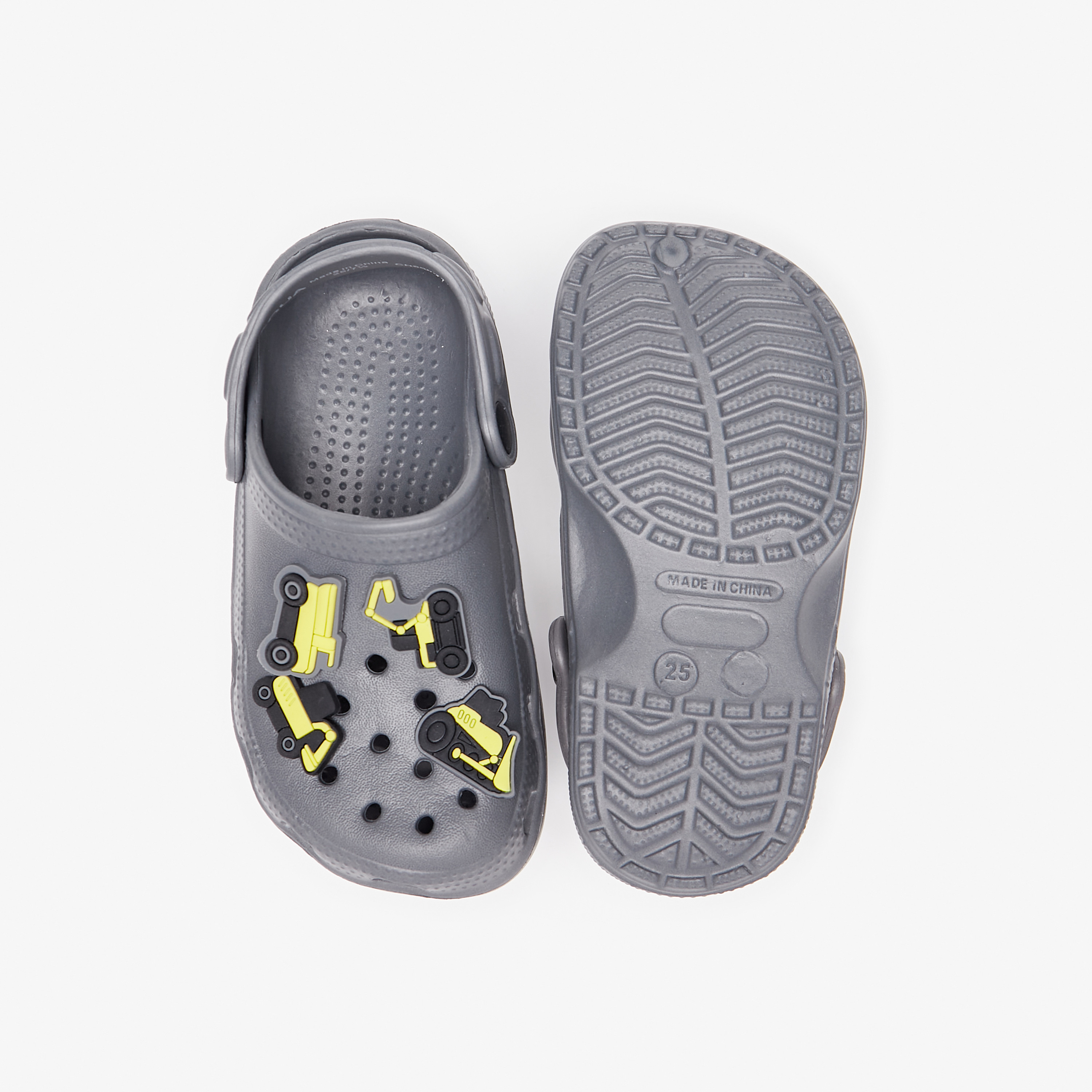 Aqua Vehicle Applique Clogs with Cutout Detail-boys-shoes-sandals-image-4