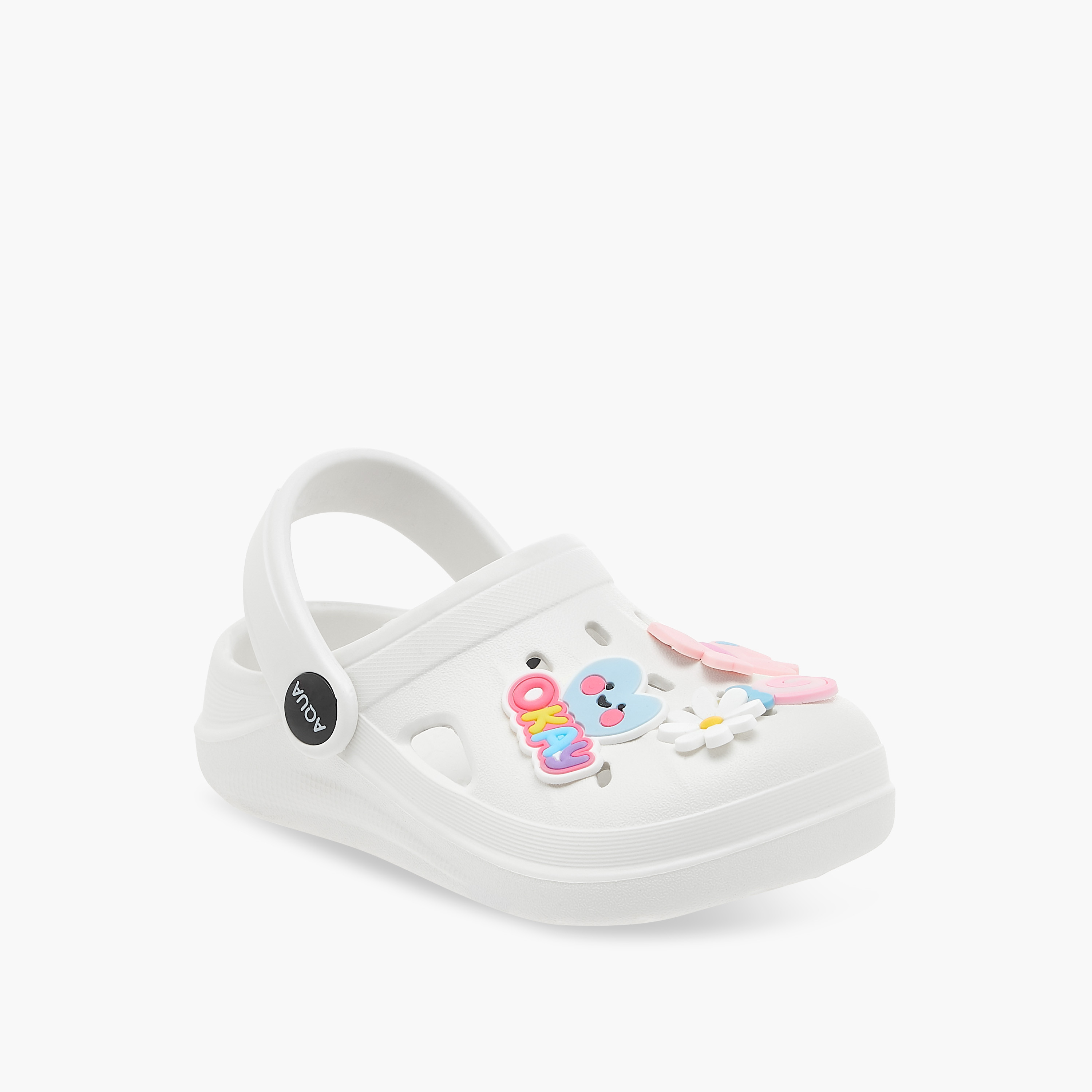 صندل كلوج بحزام خلفي وزخارف للبنات من أكوا-girls-shoes-sandals-image-2