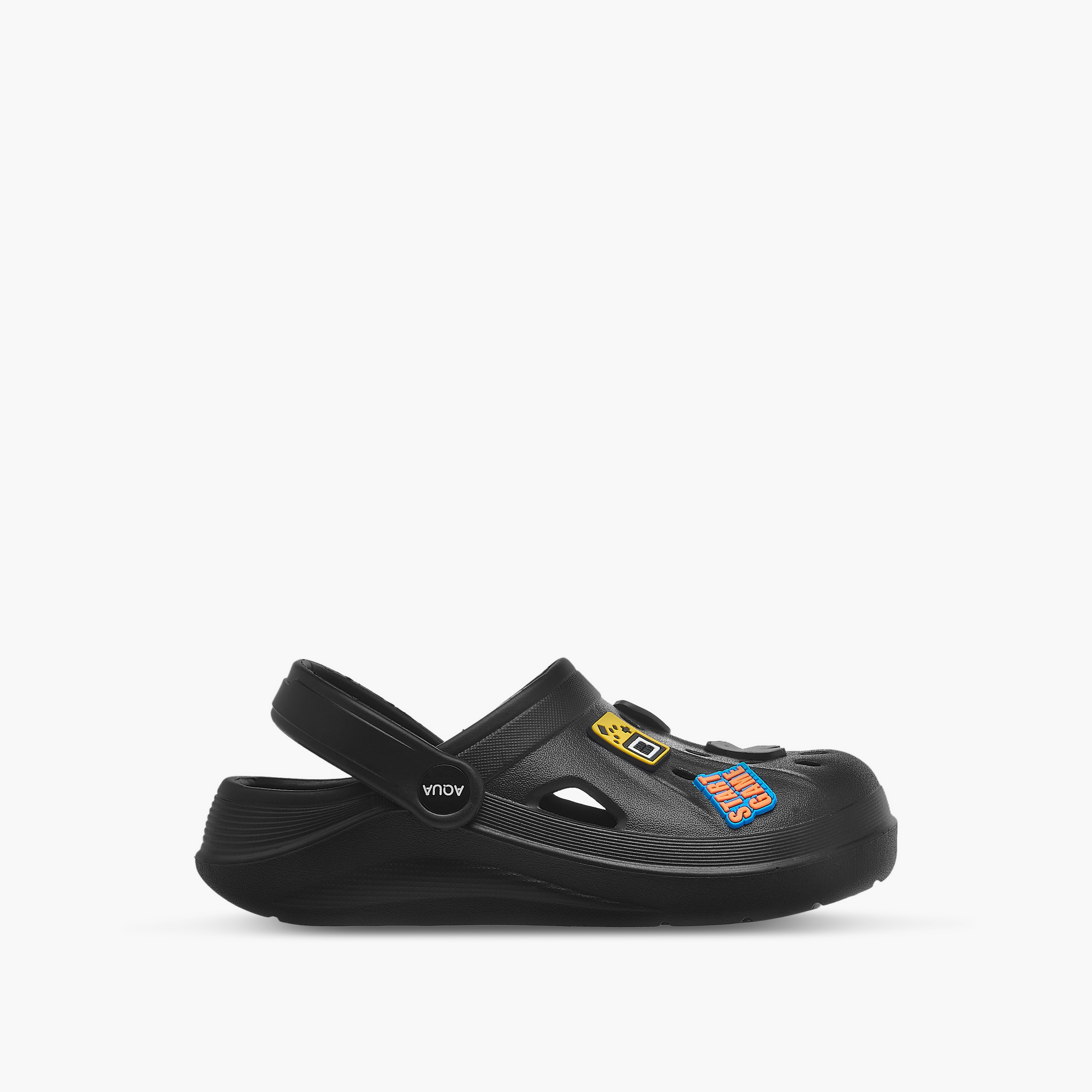 صندل كلوج بحزام خلفي وزخارف للأولاد من أكوا-boys-shoes-sandals-image-3