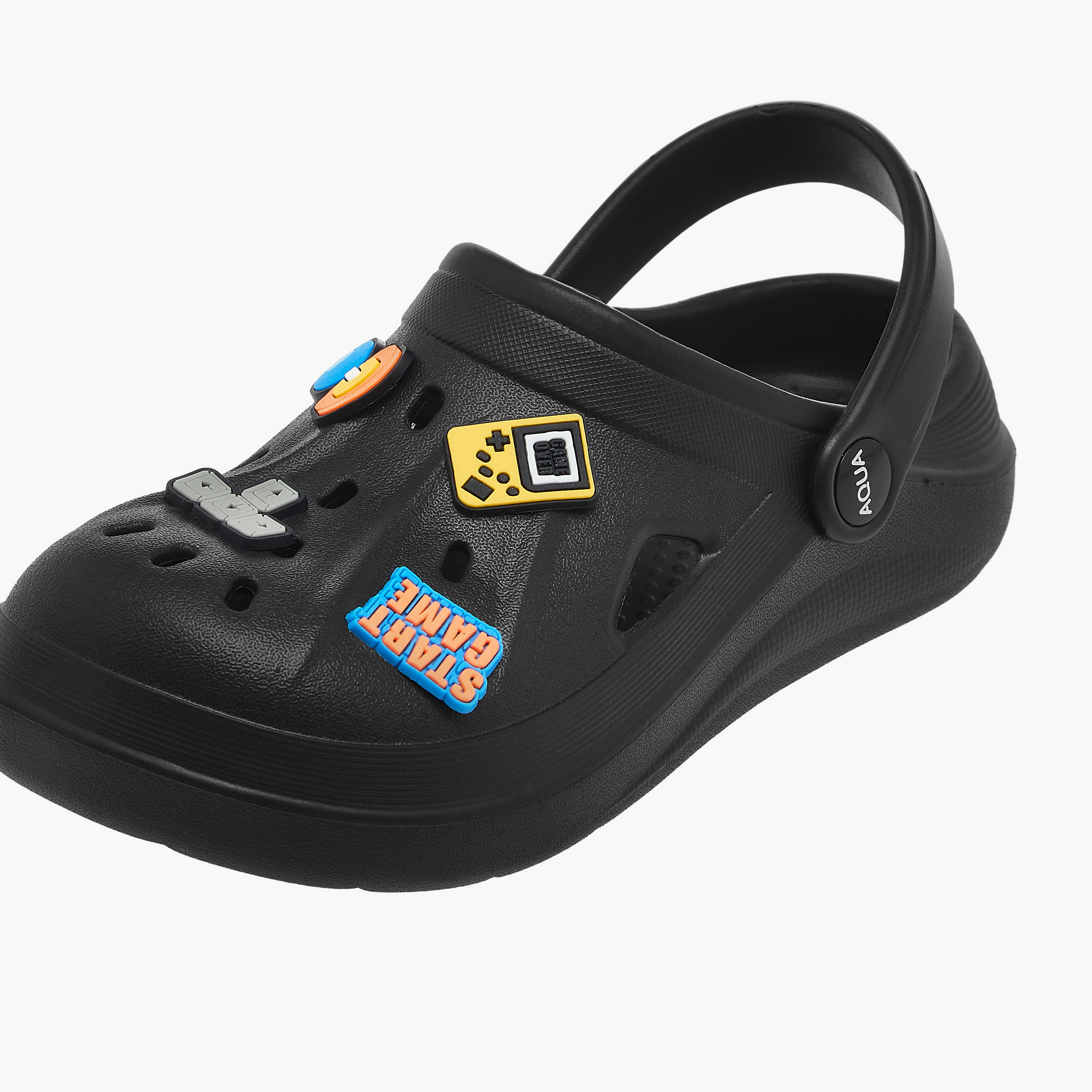 صندل كلوج بحزام خلفي وزخارف للأولاد من أكوا-boys-shoes-sandals-image-4